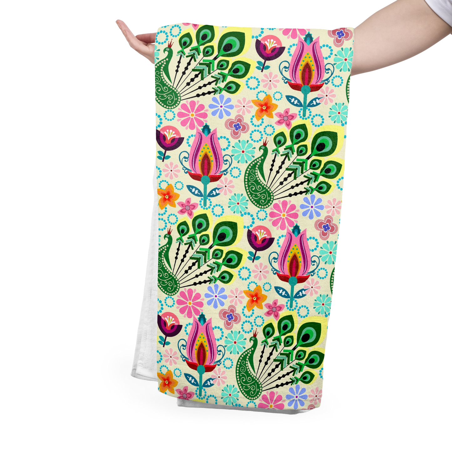 FS018 Exotic Animal Peacock Seamless Pattern JPG PNG