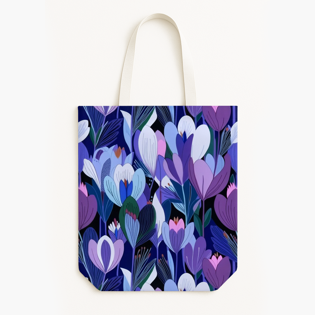 FS063 Abstract Purple Floral Seamless Pattern JPG