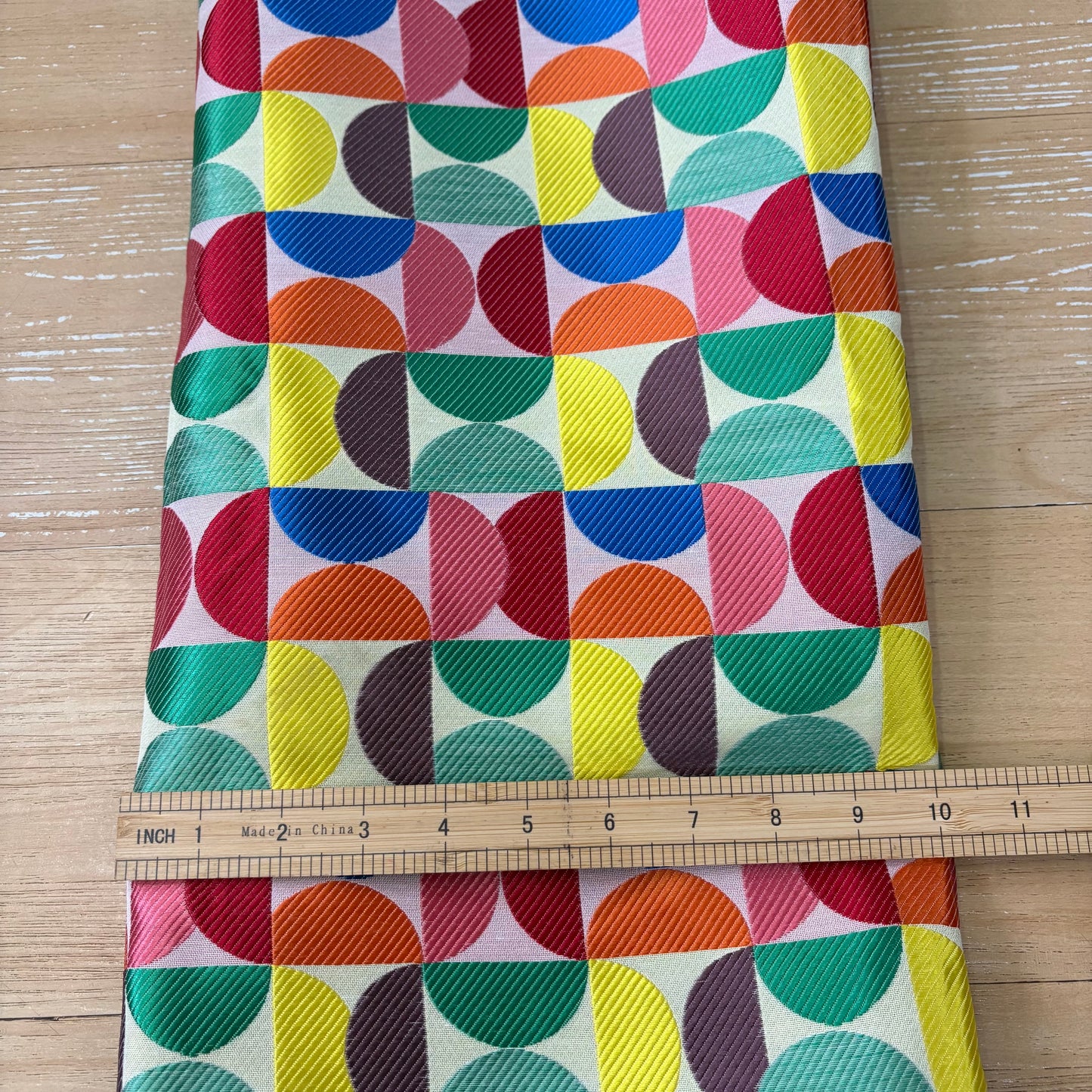 FS065 Vibrant Geometric Jacquard Fabric