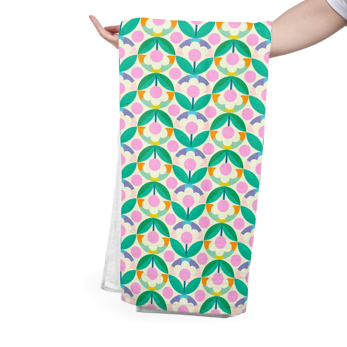 #FS015 Green Geometric Seamless Pattern JPG PNG