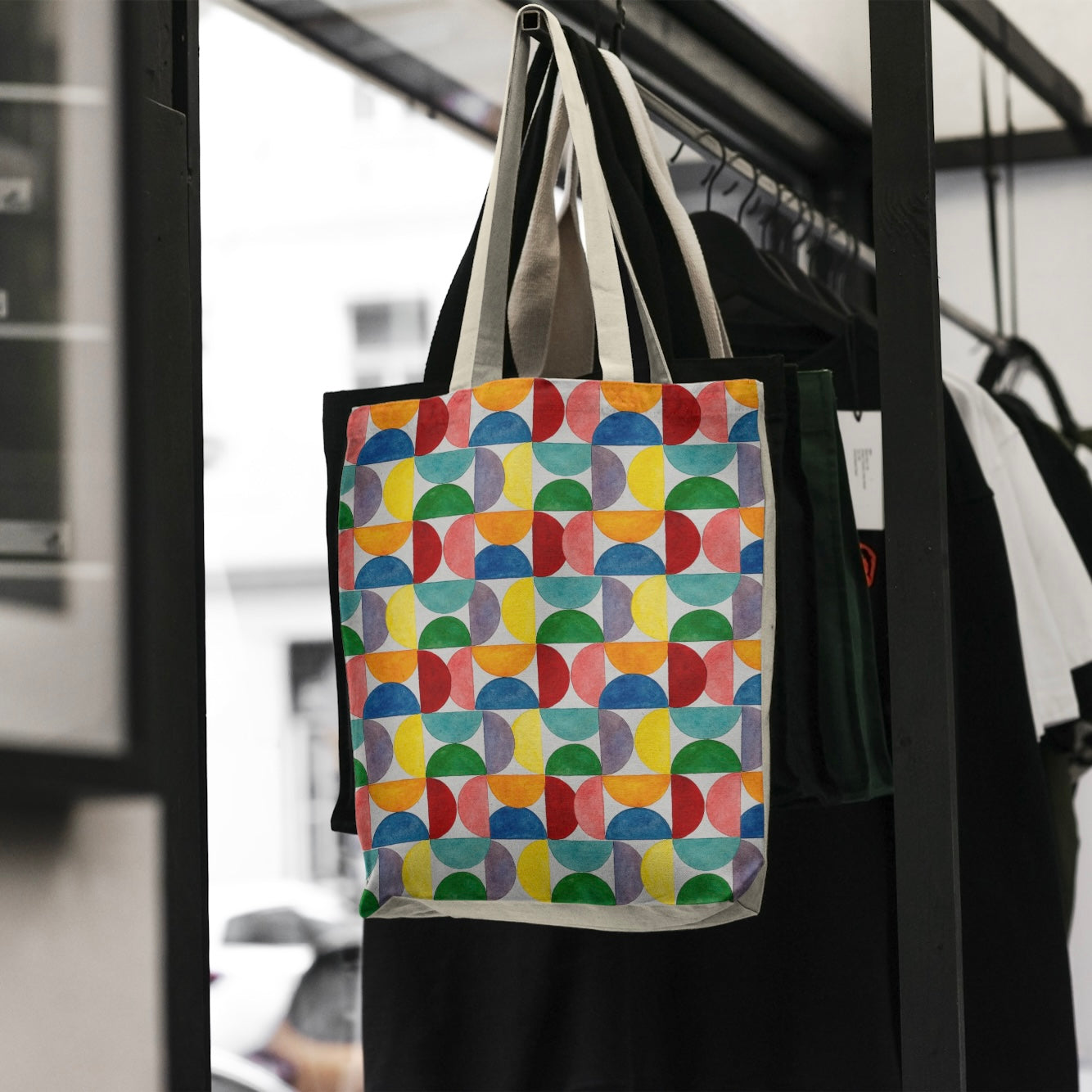 FS065 Playful Multicolour Geometric Seamless Pattern JPG
