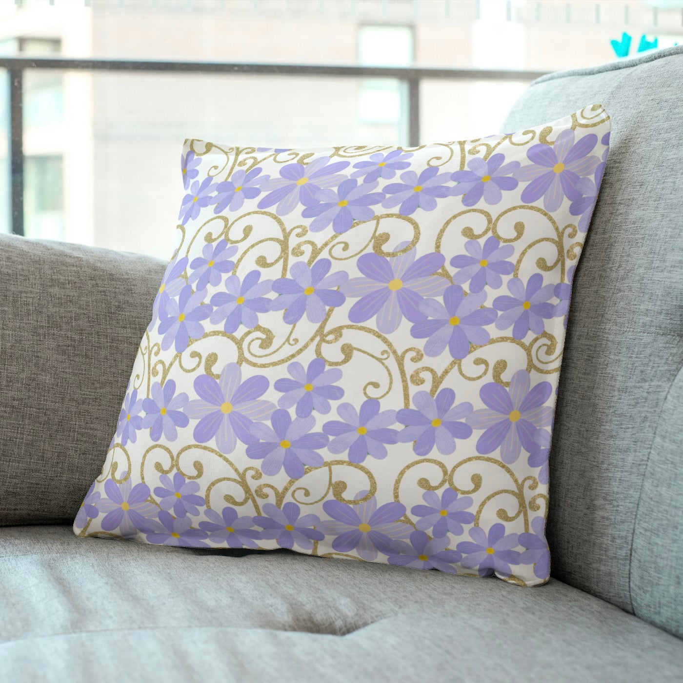 FS026 Lilac Floral Seamless Pattern JPG PNG
