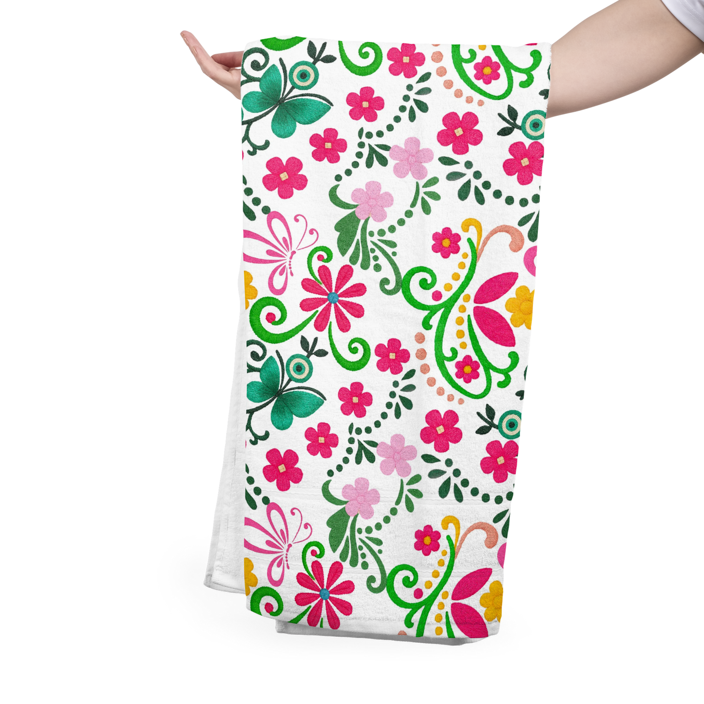 FS045 Folk floral Seamless Pattern JPG PNG