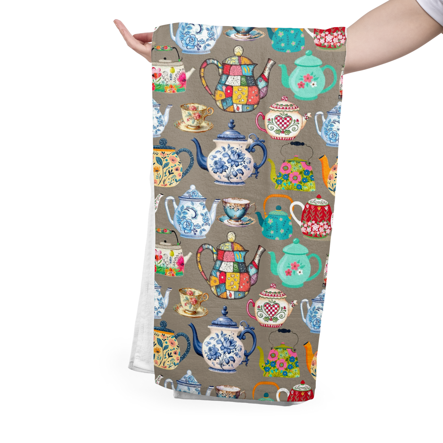 FS058 Teapot Art Abstract Seamless Pattern