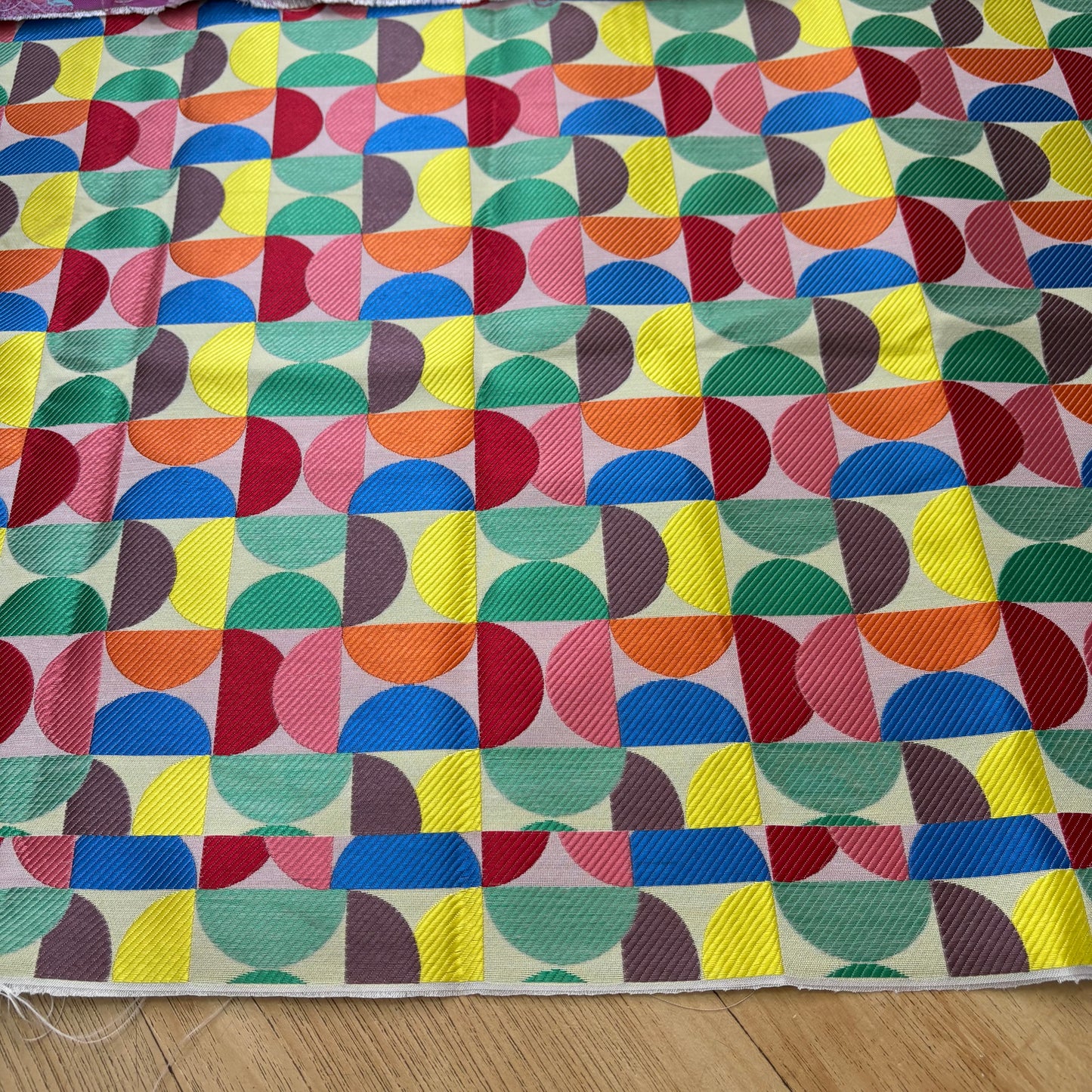 FS065 Vibrant Geometric Jacquard Fabric