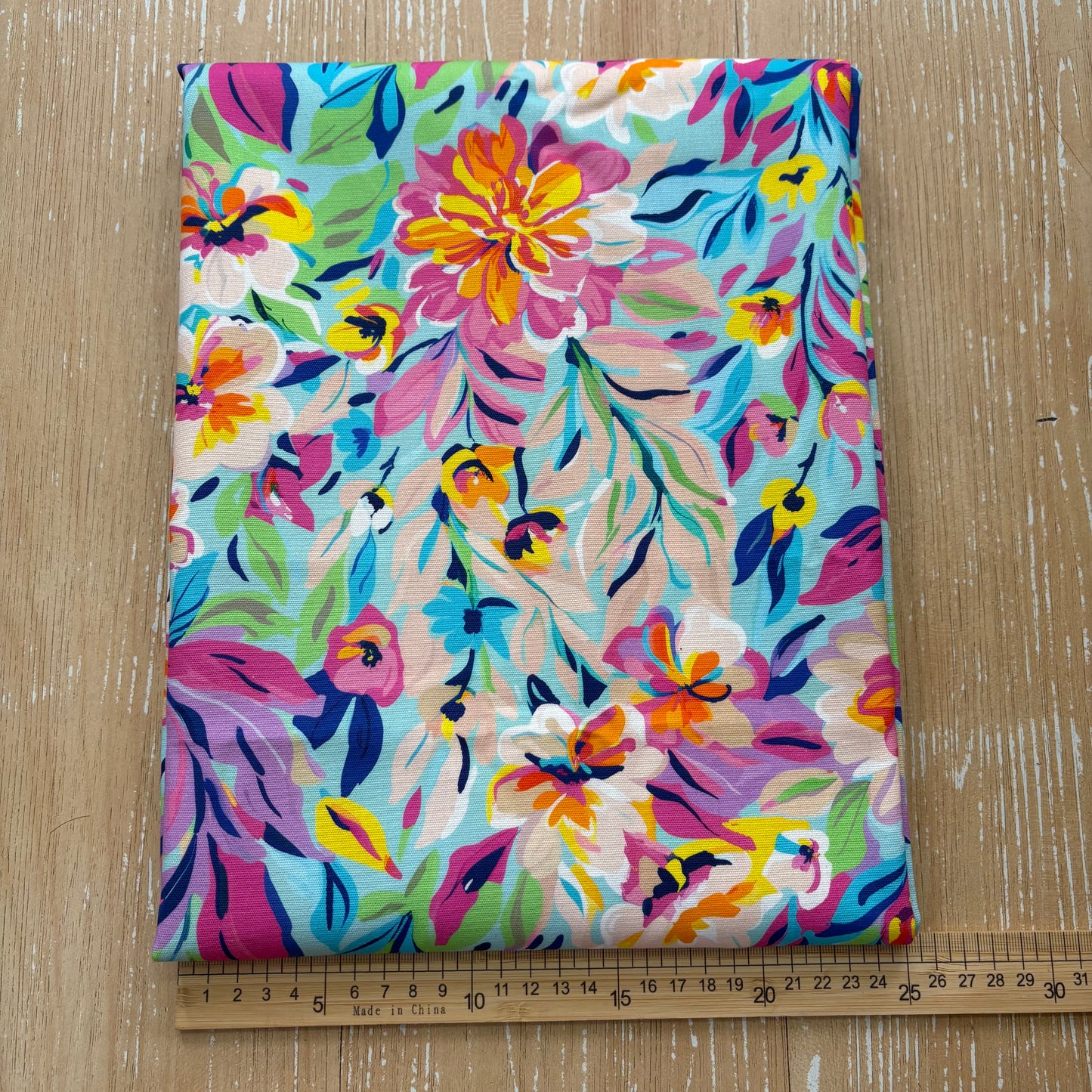 FS062 Vibrant Floral Cotton Printed Fabric