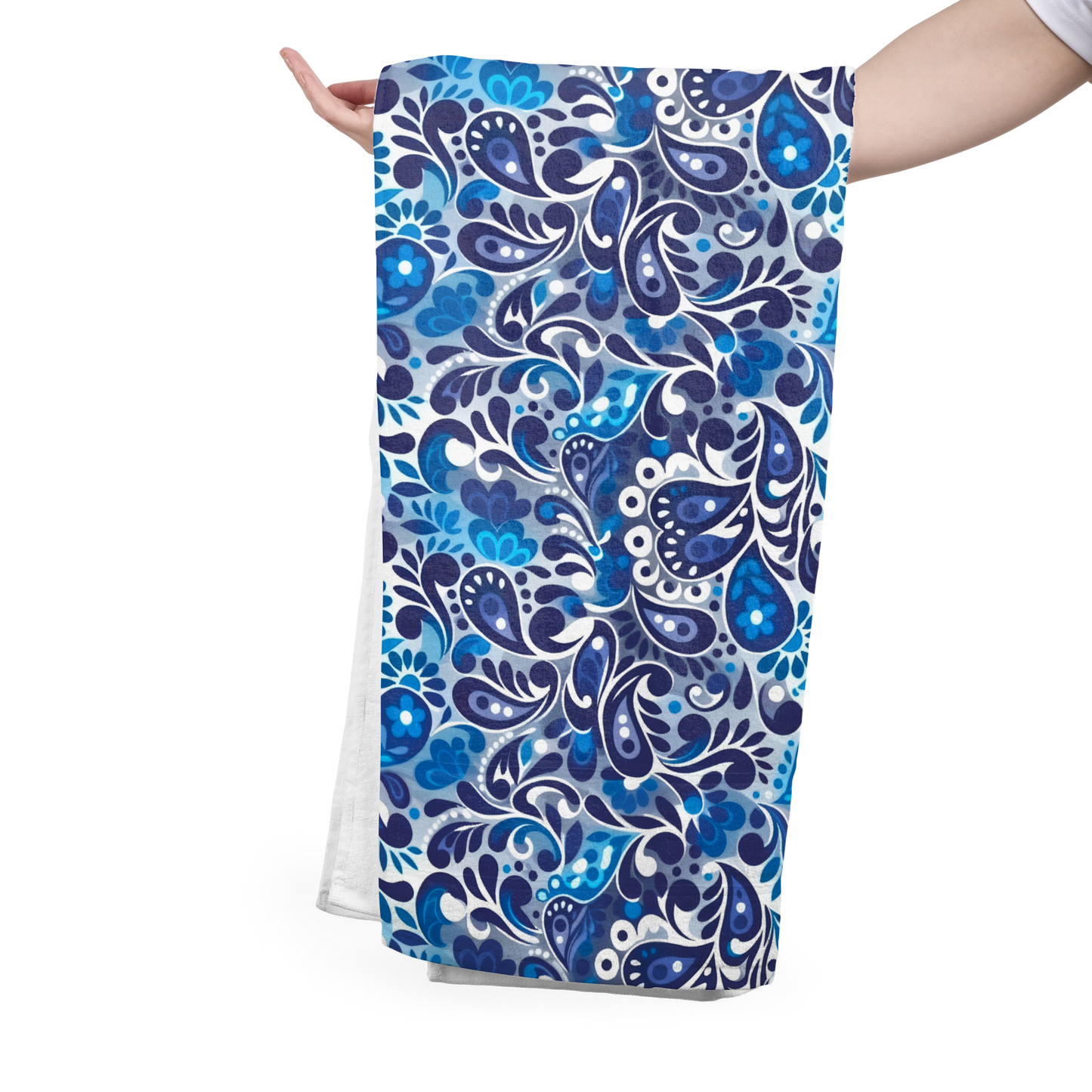 #FS010 Blue Paisley Seamless Pattern JPG