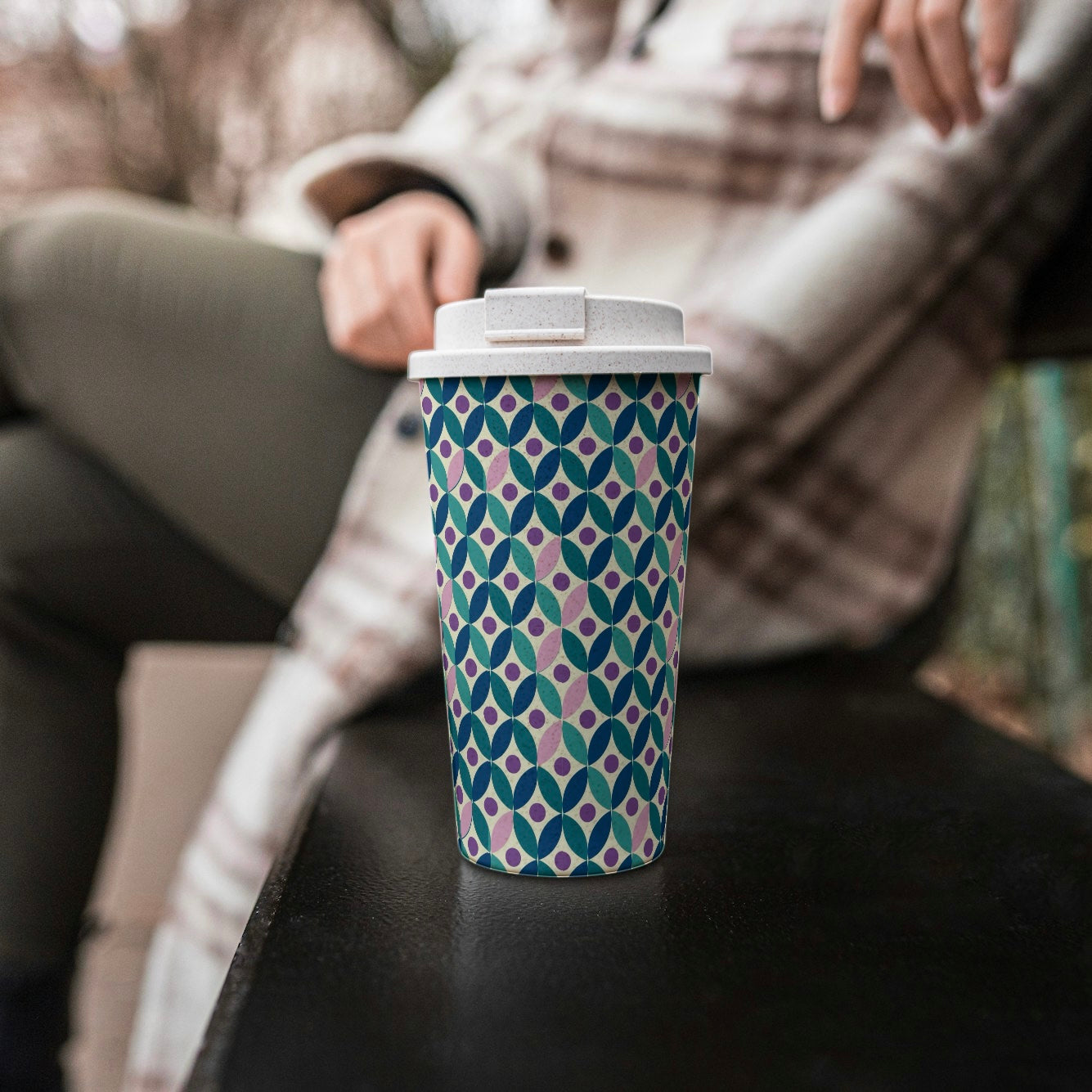 FS081 Pink and Green Geometric Seamless Pattern JPG