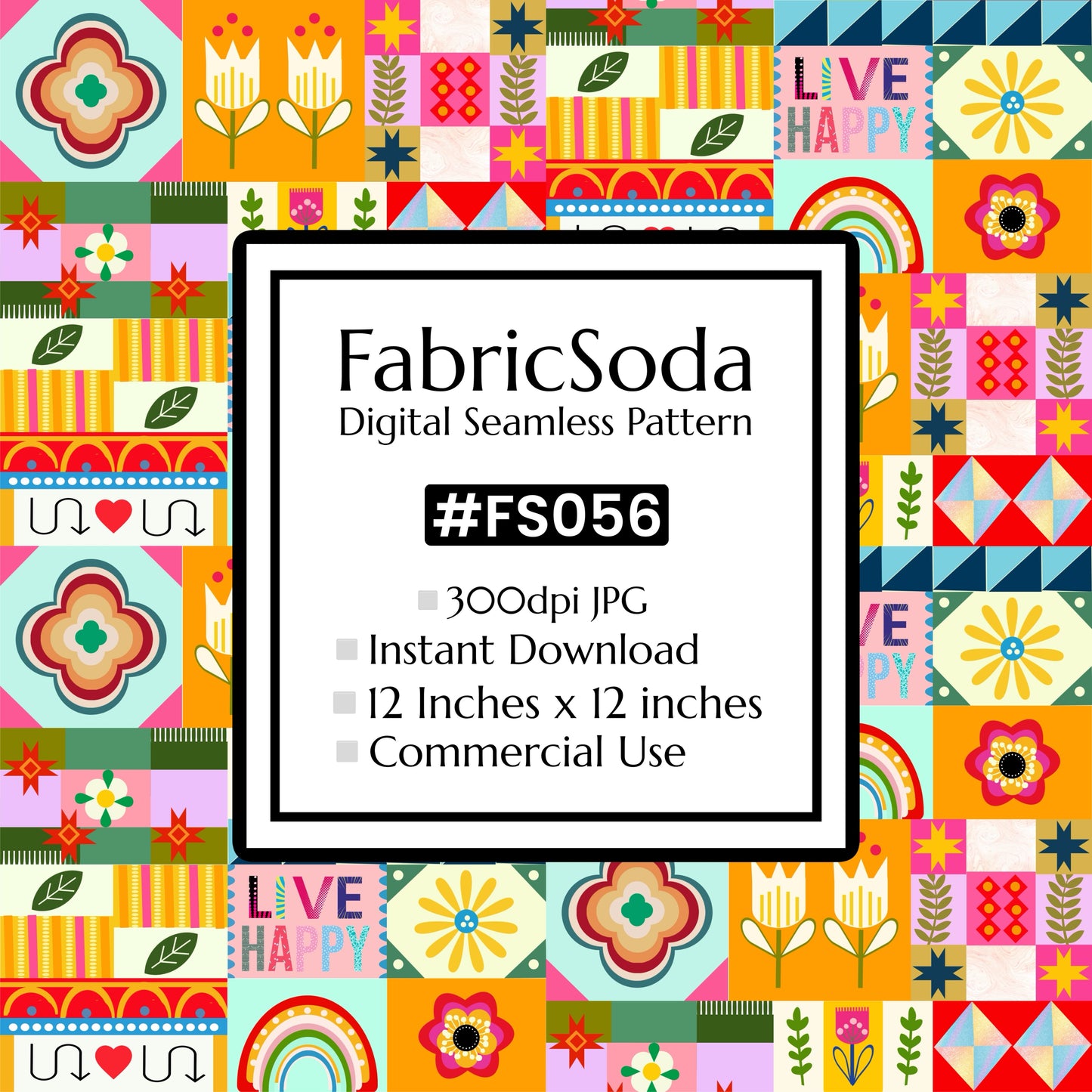 FS056 Playful Geometric Abstract Seamless Pattern JPG