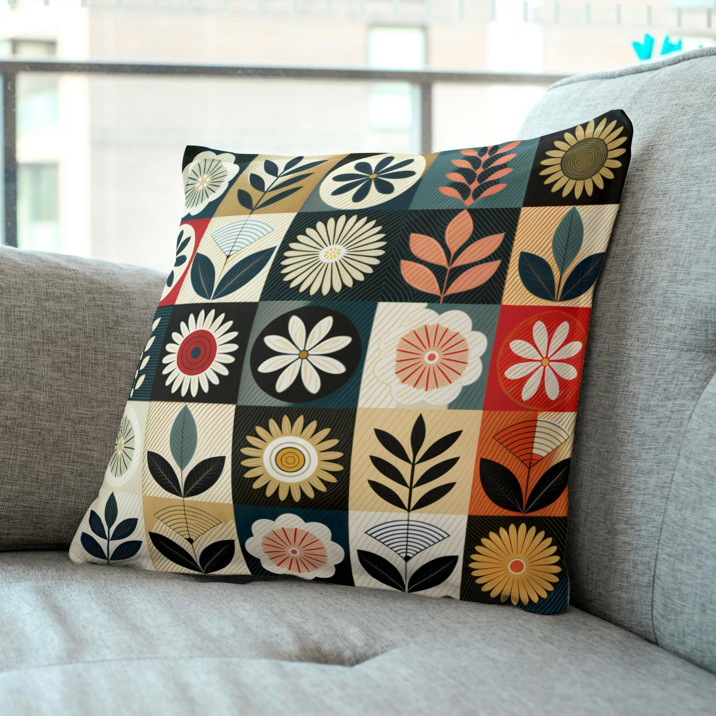 #FS006 Retro Geometric Seamless Pattern JPG