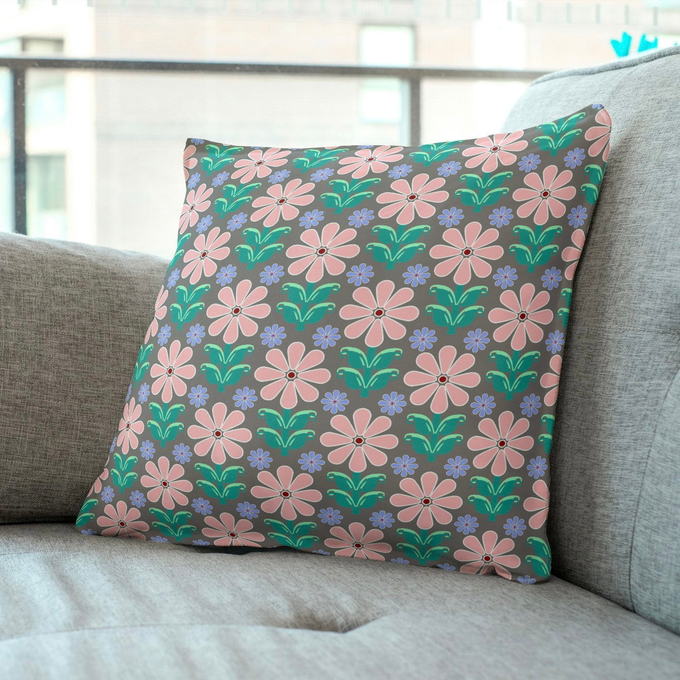 FS016 Pink Floral Seamless Pattern JPG PNG