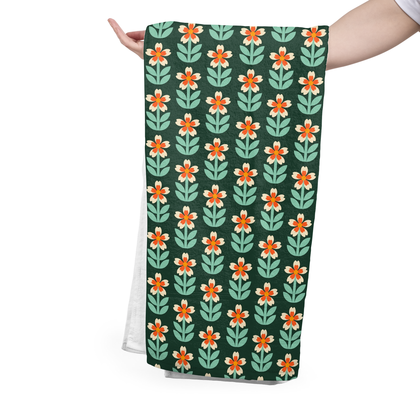 FS033 Green Floral Seamless Pattern JPG