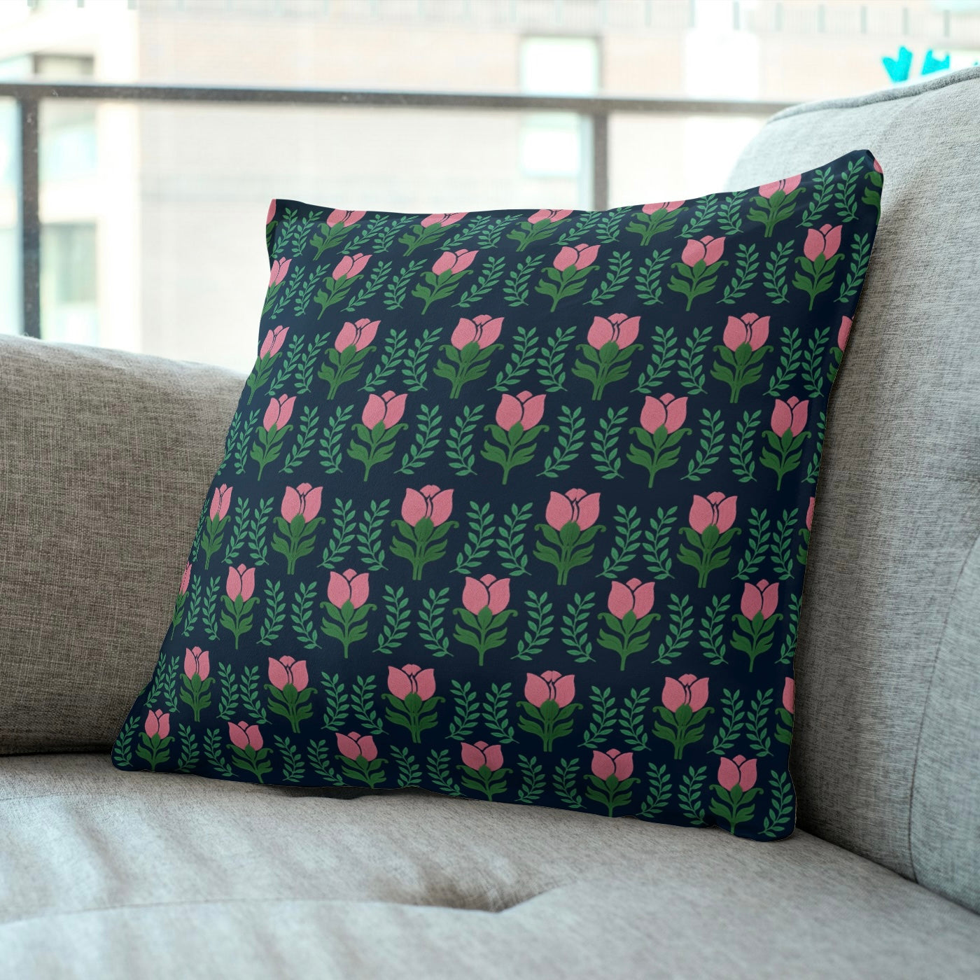 FS054 Green Floral Seamless Pattern JPG PNG