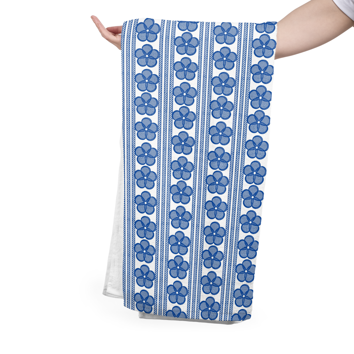 FS049 Blue Lace Floral Seamless Pattern JPG PNG