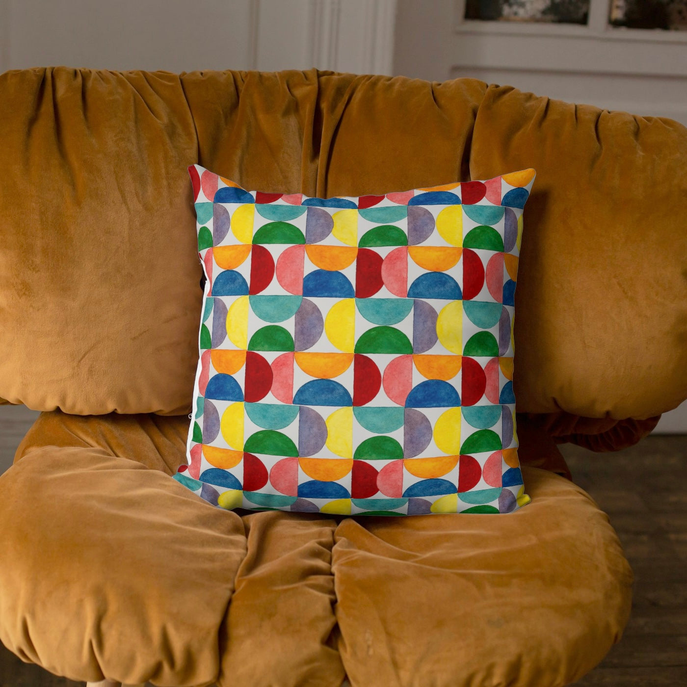 FS065 Playful Multicolour Geometric Seamless Pattern JPG