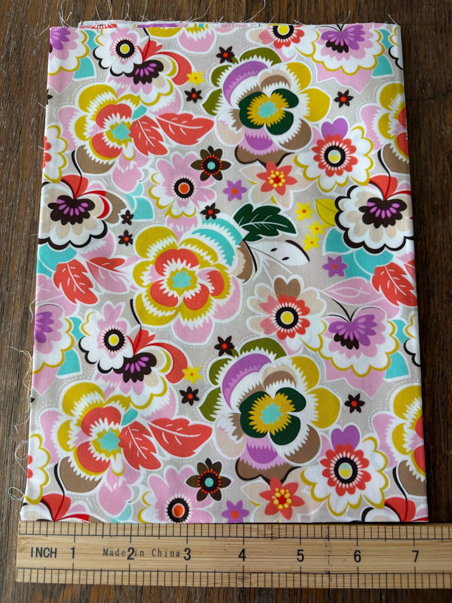 FS011 Japanese Floral Cotton Printed Fabric