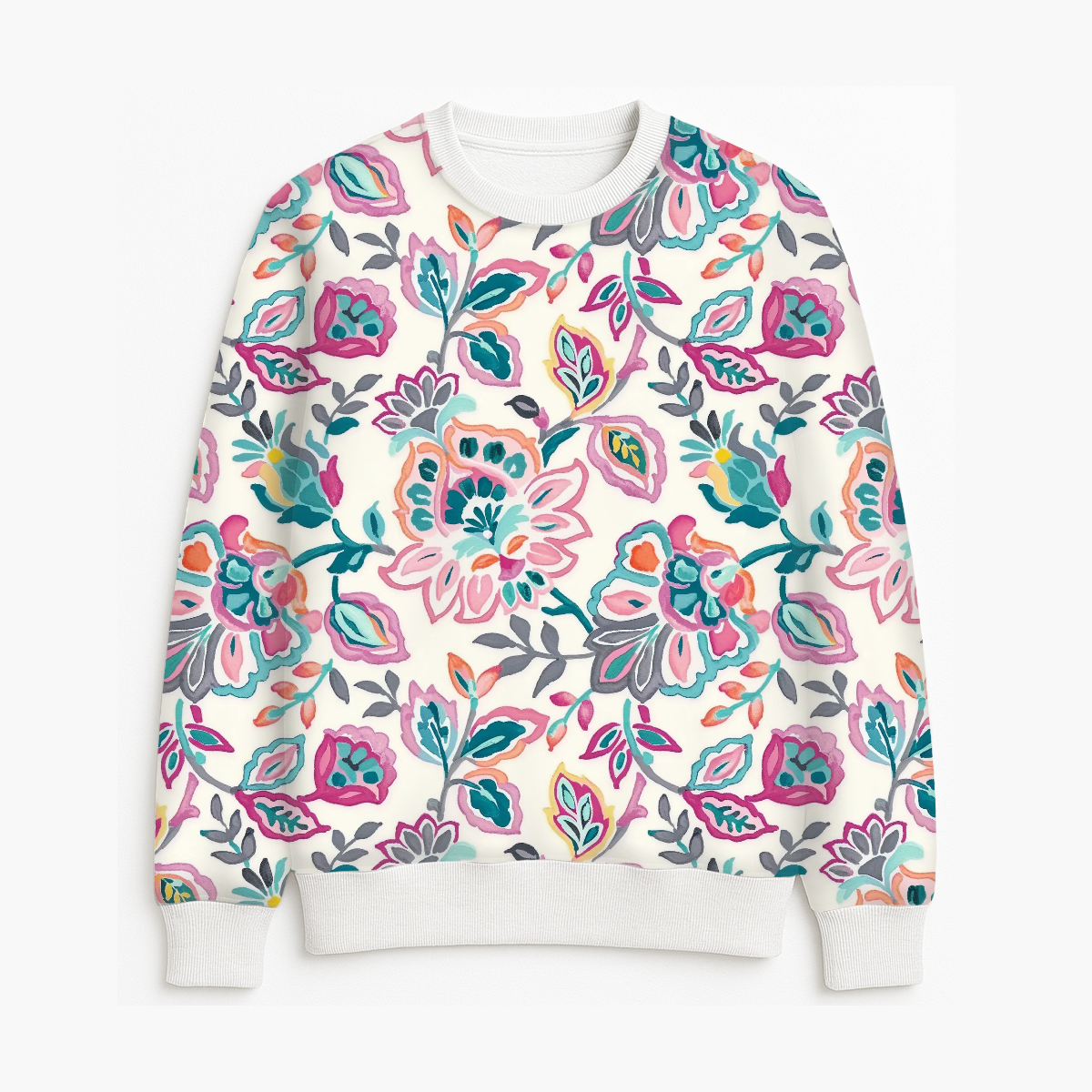 FS076 Pink Floral Seamless Pattern JPG