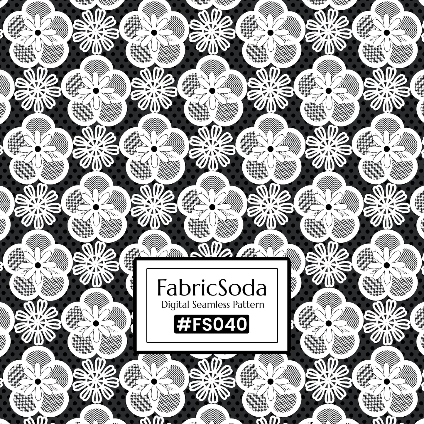 FS040 Lace Floral Seamless Pattern JPG PNG