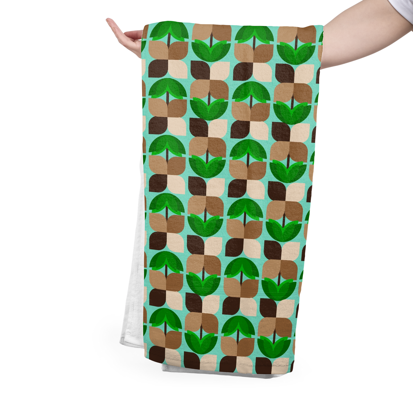 #FS008 Green Geometric Seamless Pattern JPG PNG