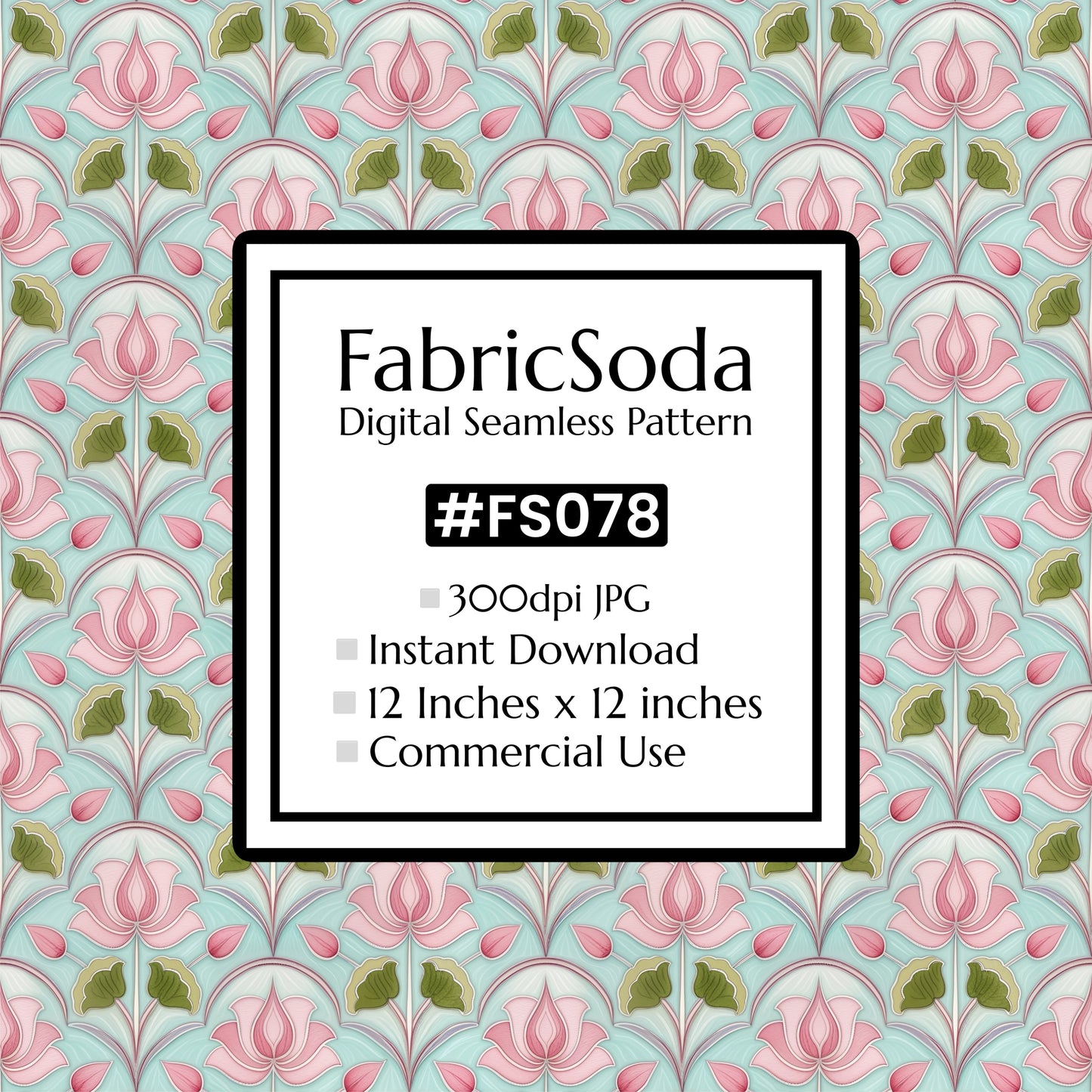 FS078 Fancy Floral Seamless Pattern JPG