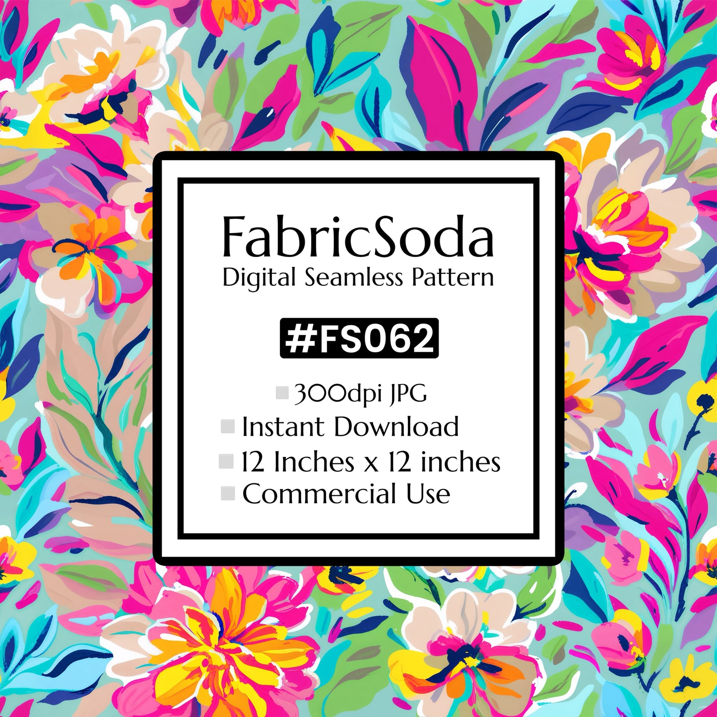 FS062 Wildflower Seamless Pattern JPG
