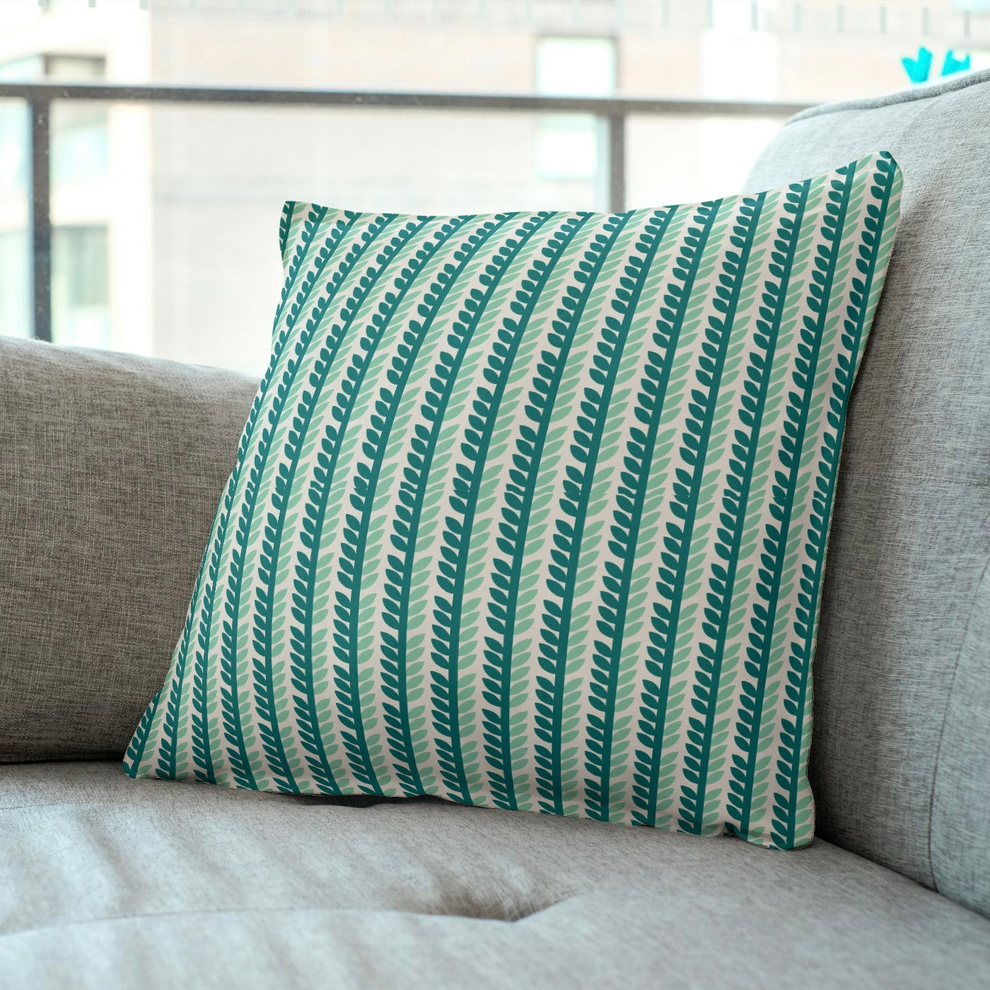 FS030 Green Leaves Seamless Pattern JPG
