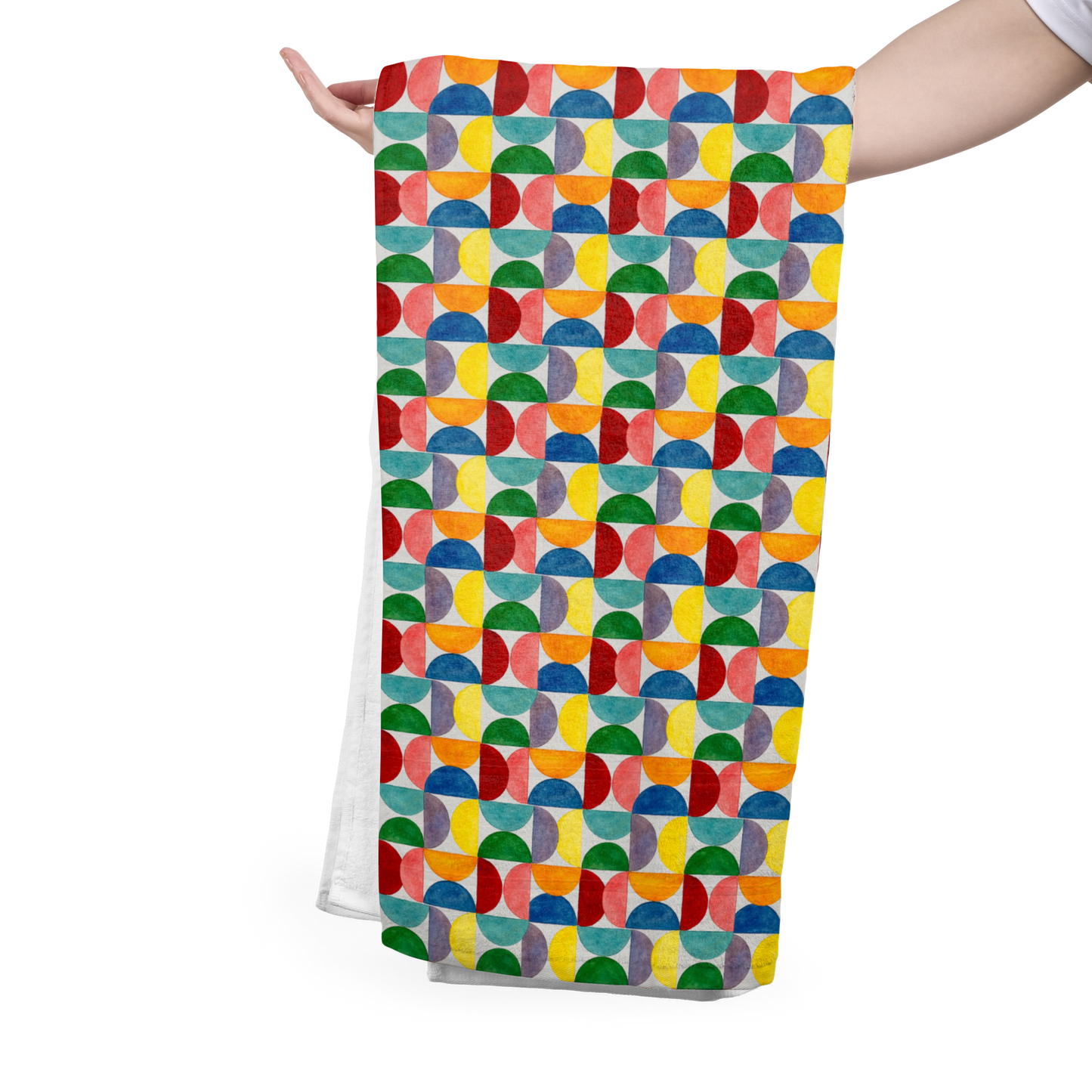 FS065 Playful Multicolour Geometric Seamless Pattern JPG