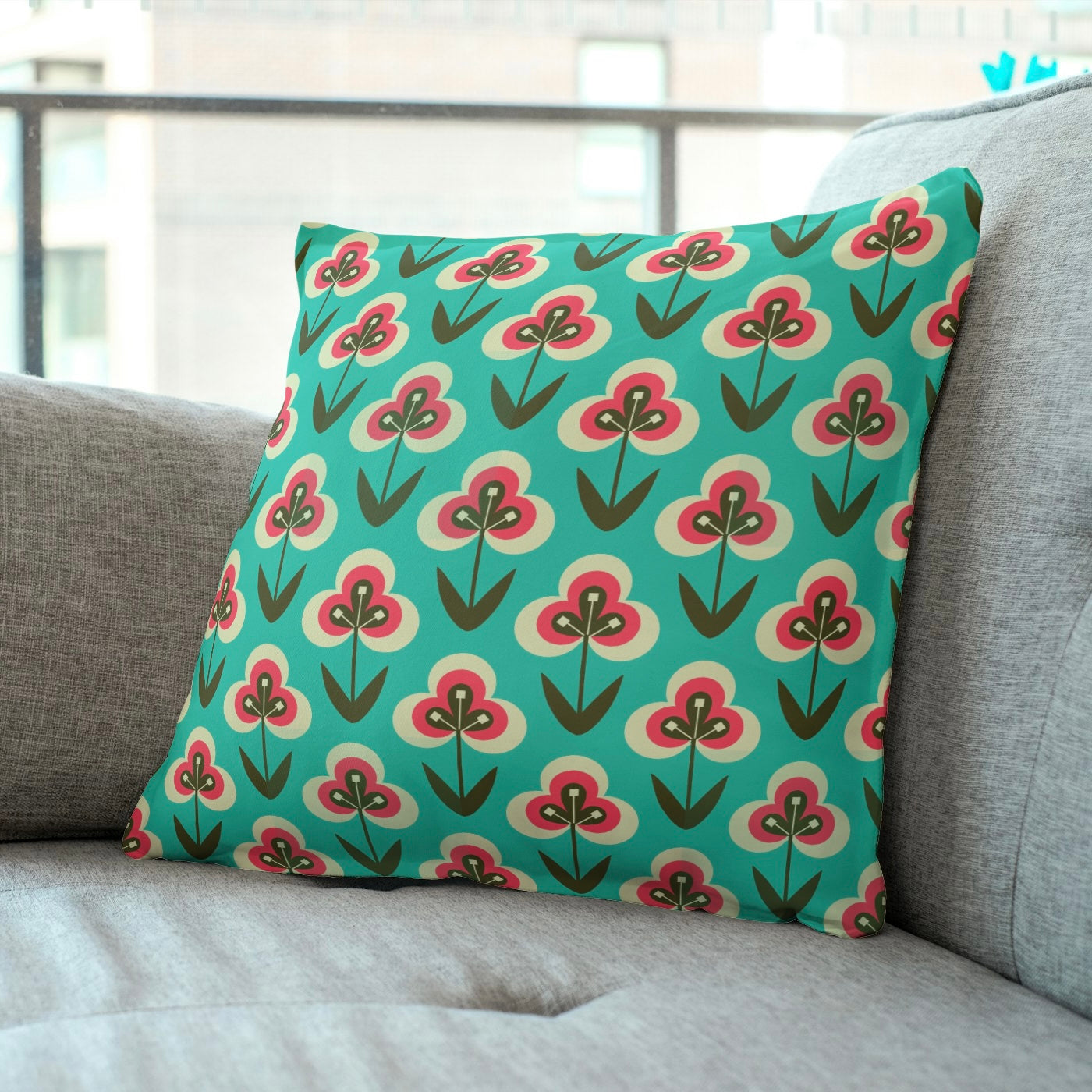 #FS002 Green Floral Seamless Pattern JPG PNG