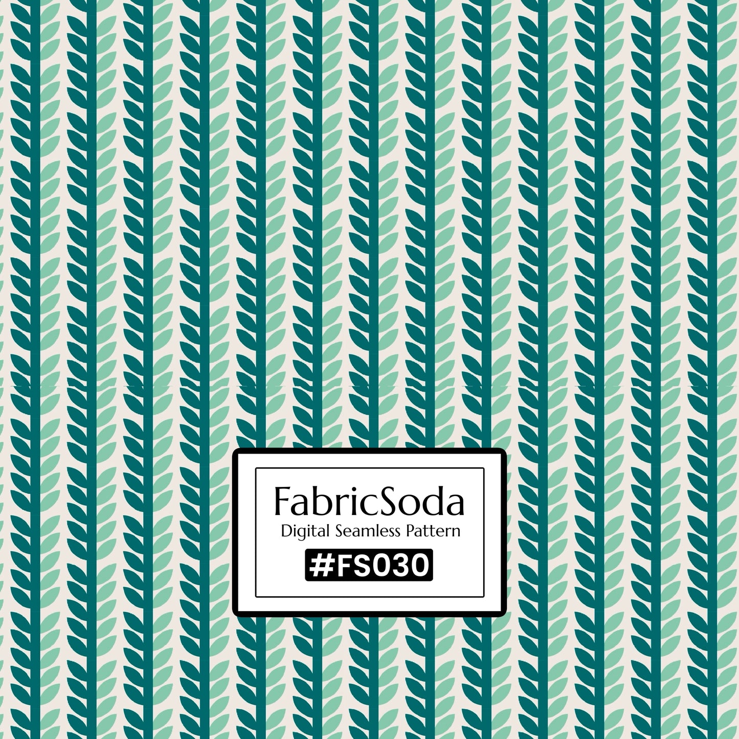 FS030 Green Leaves Seamless Pattern JPG