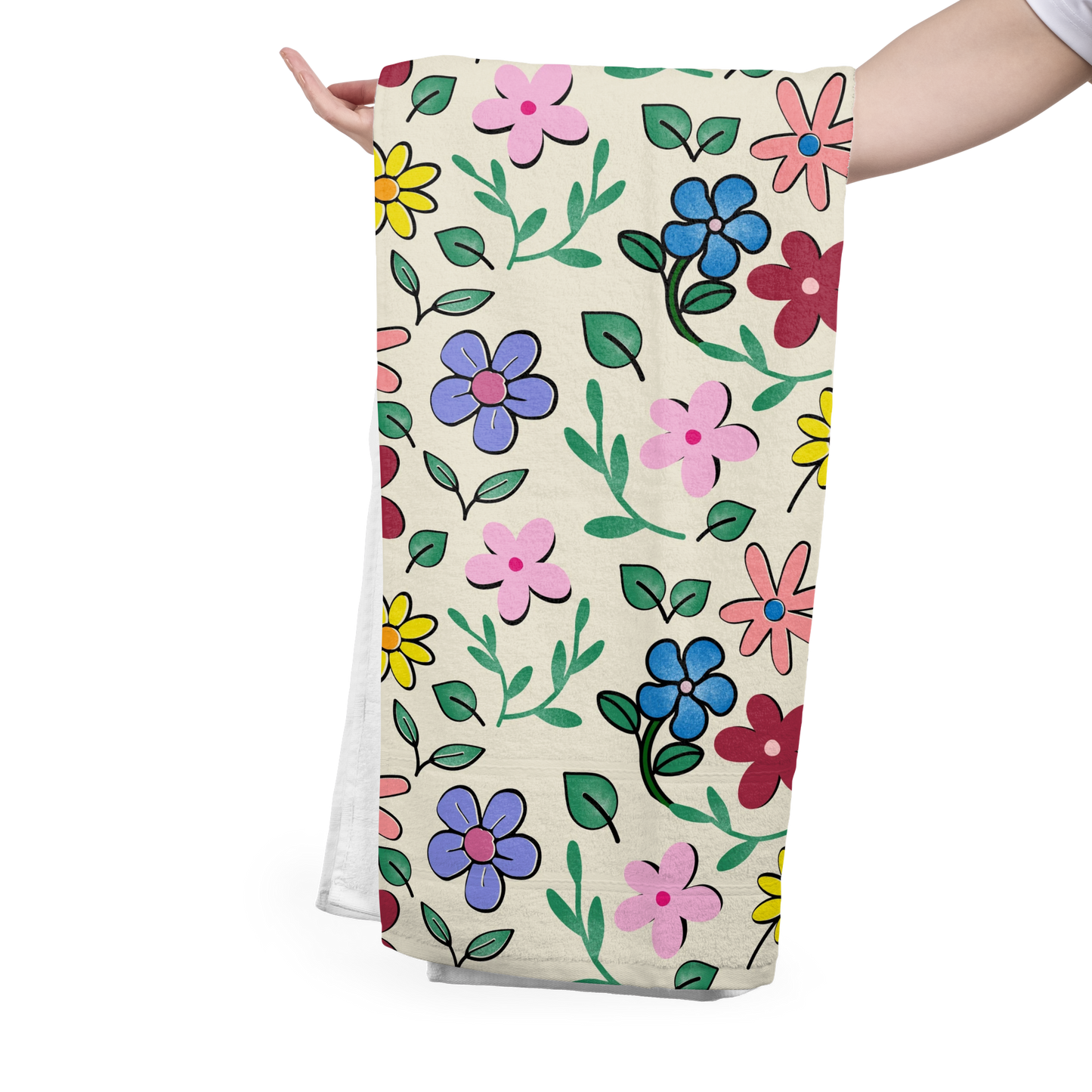 #FS001 Beige Floral Seamless Pattern JPG PNG