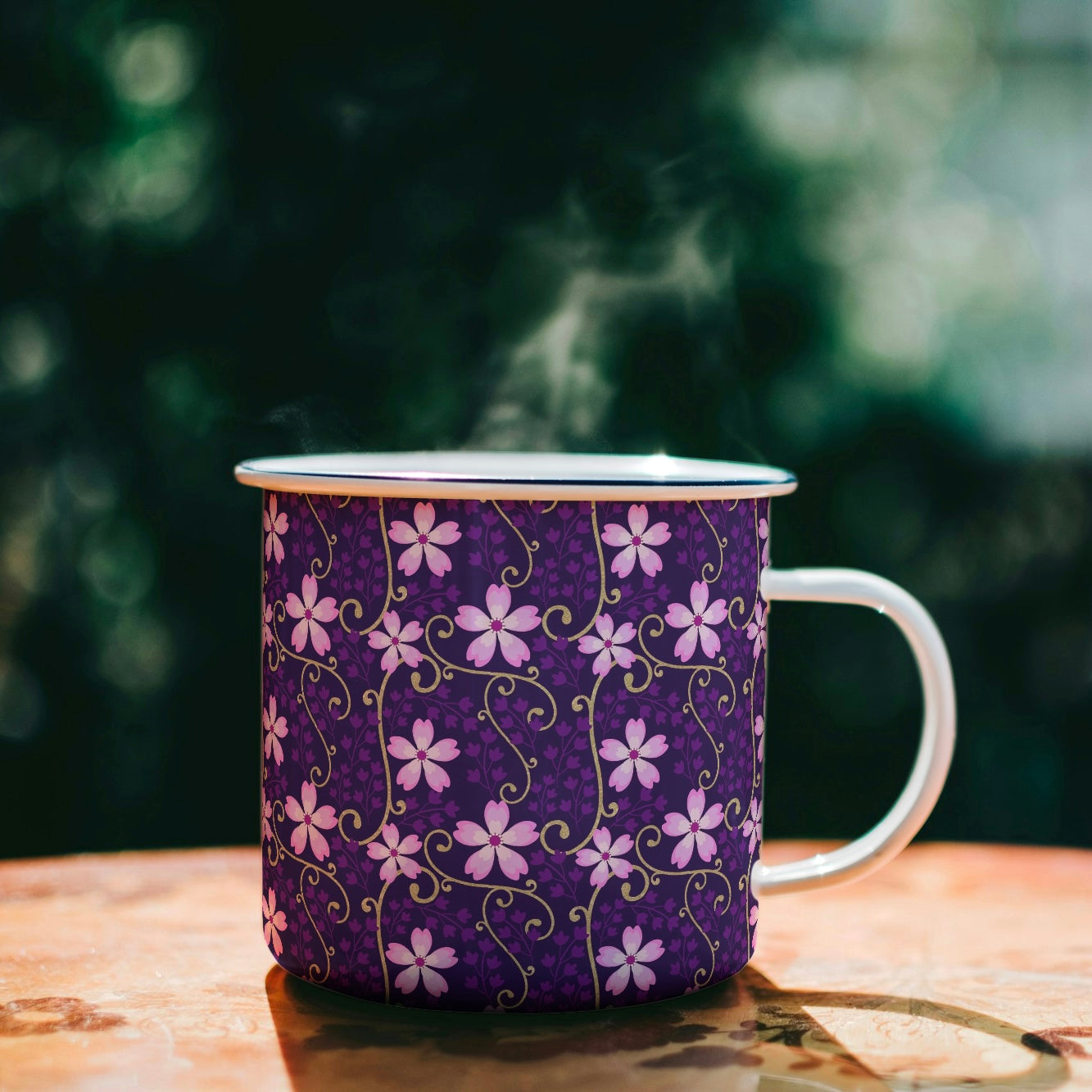 FS020 Purple Floral Seamless Pattern JPG PNG