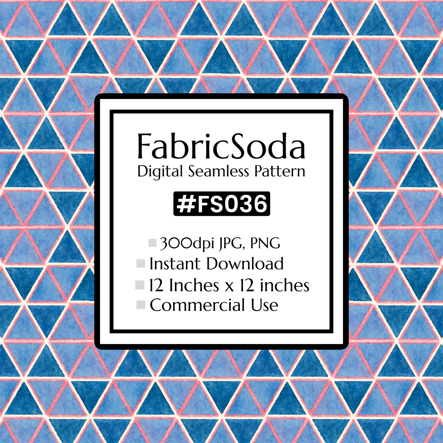 FS036 Triangle Geometric Seamless Pattern JPG PNG