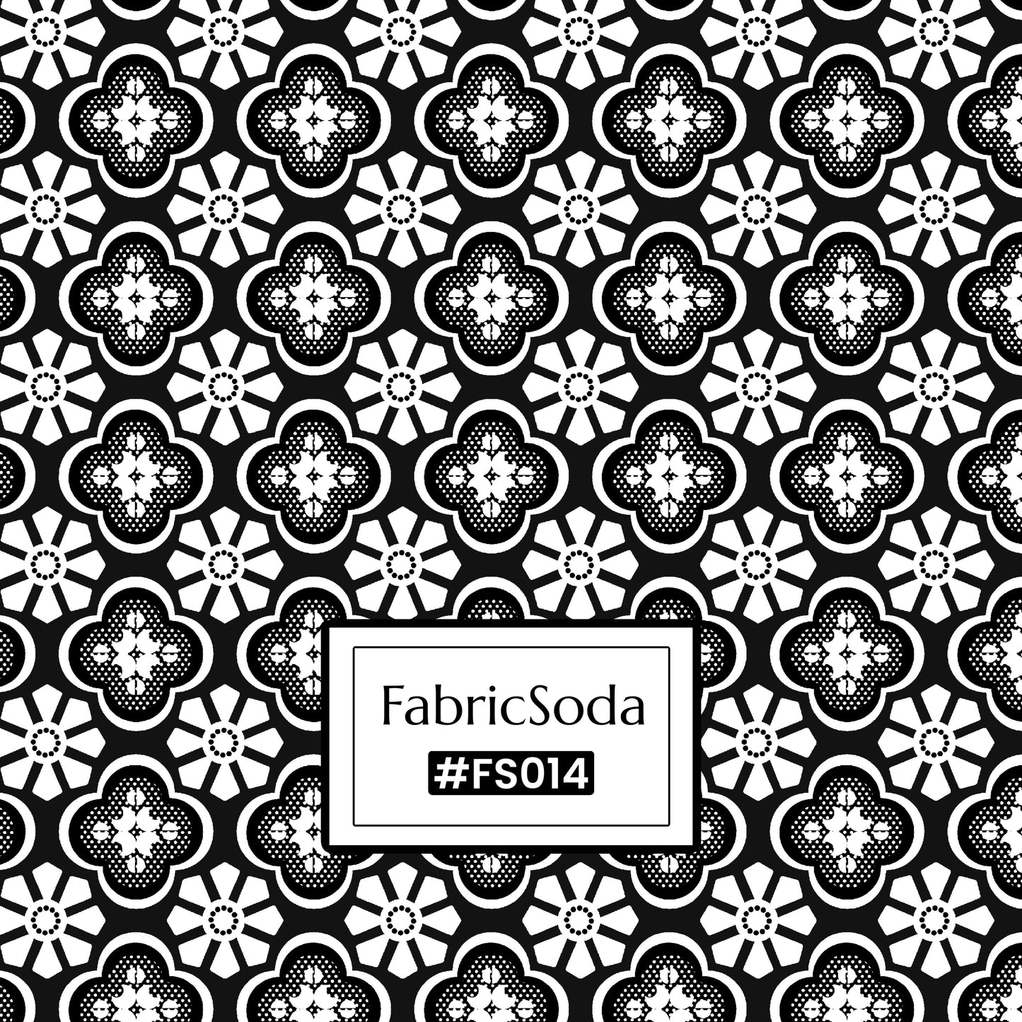 FS014 Lace Floral Cotton Printed Fabric