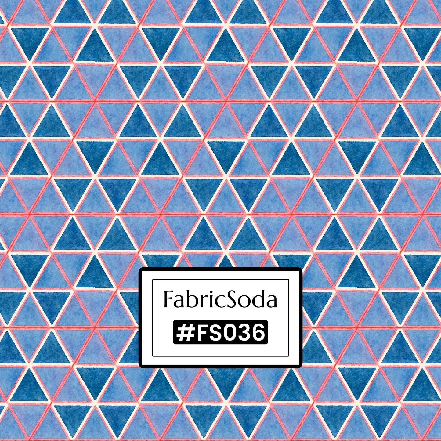 FS036 Purple Triangle Cotton Printed Fabric
