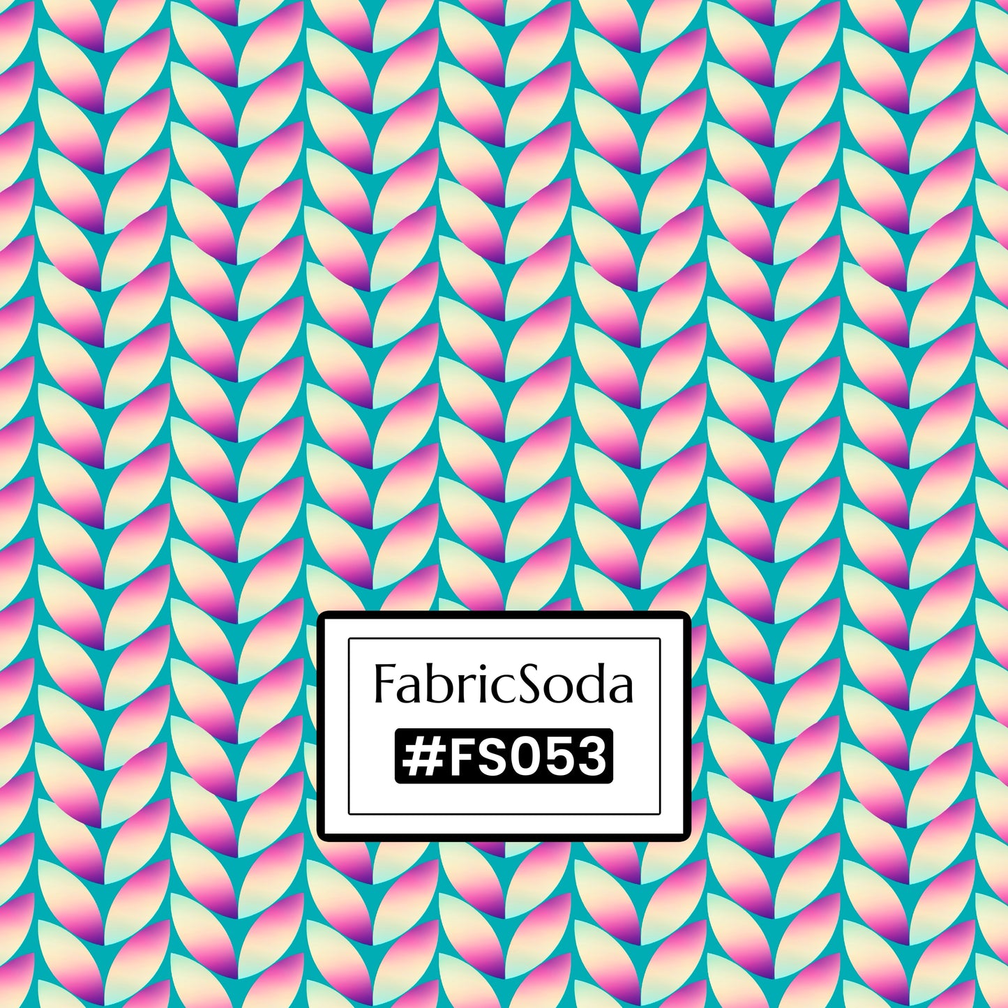 FS053 Knit Pattern Cotton Printed Fabric