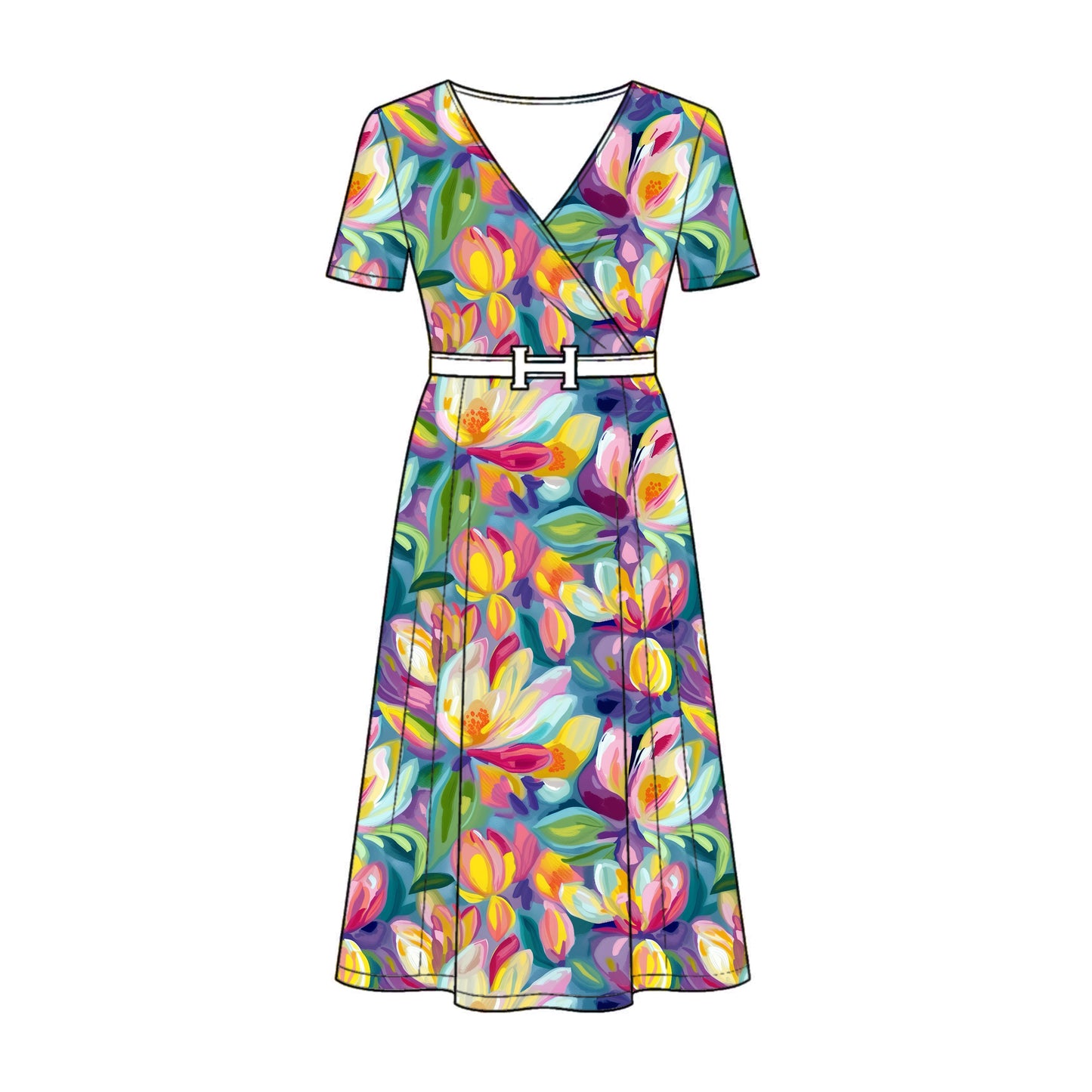 FS071 Oil Paint Floral Seamless Pattern JPG