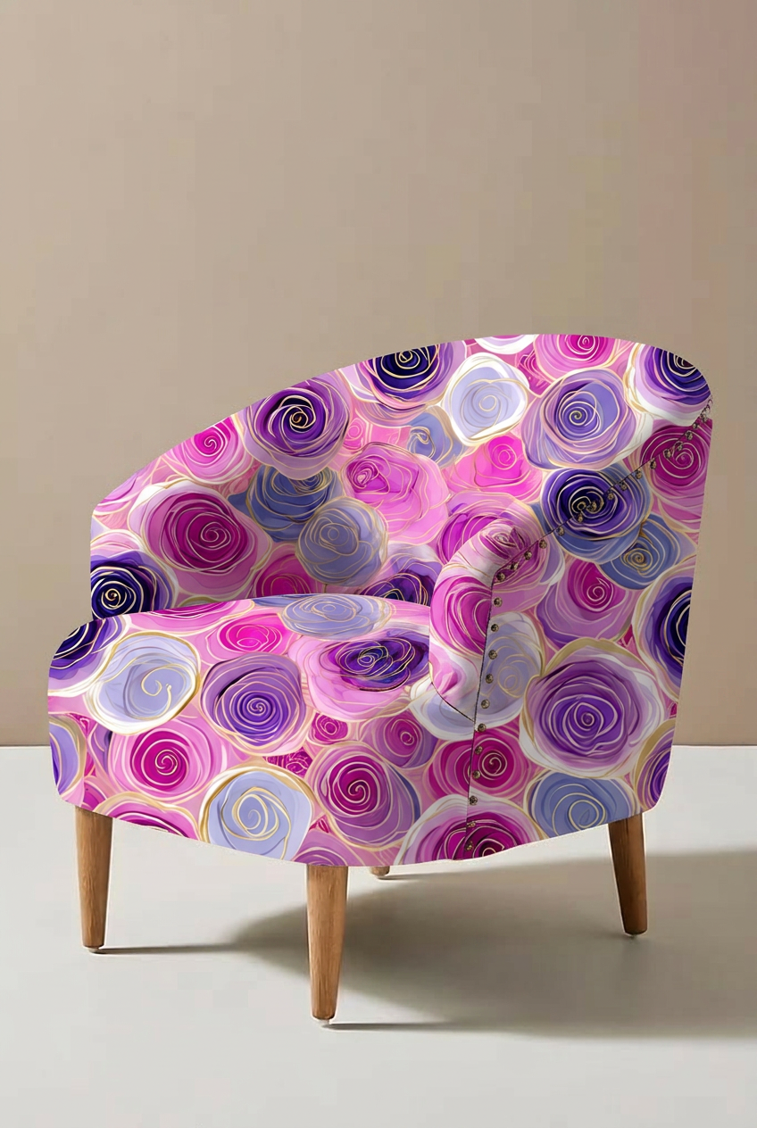 FS023_Pink_Purple_Flower_Printed_Fabric