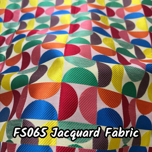 FS065 Vibrant Geometric Jacquard Fabric