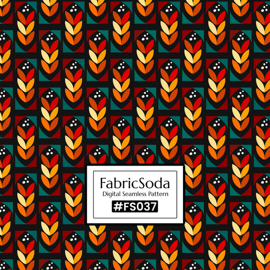 FS037 Brown Black Geometric Seamless Pattern JPG PNG