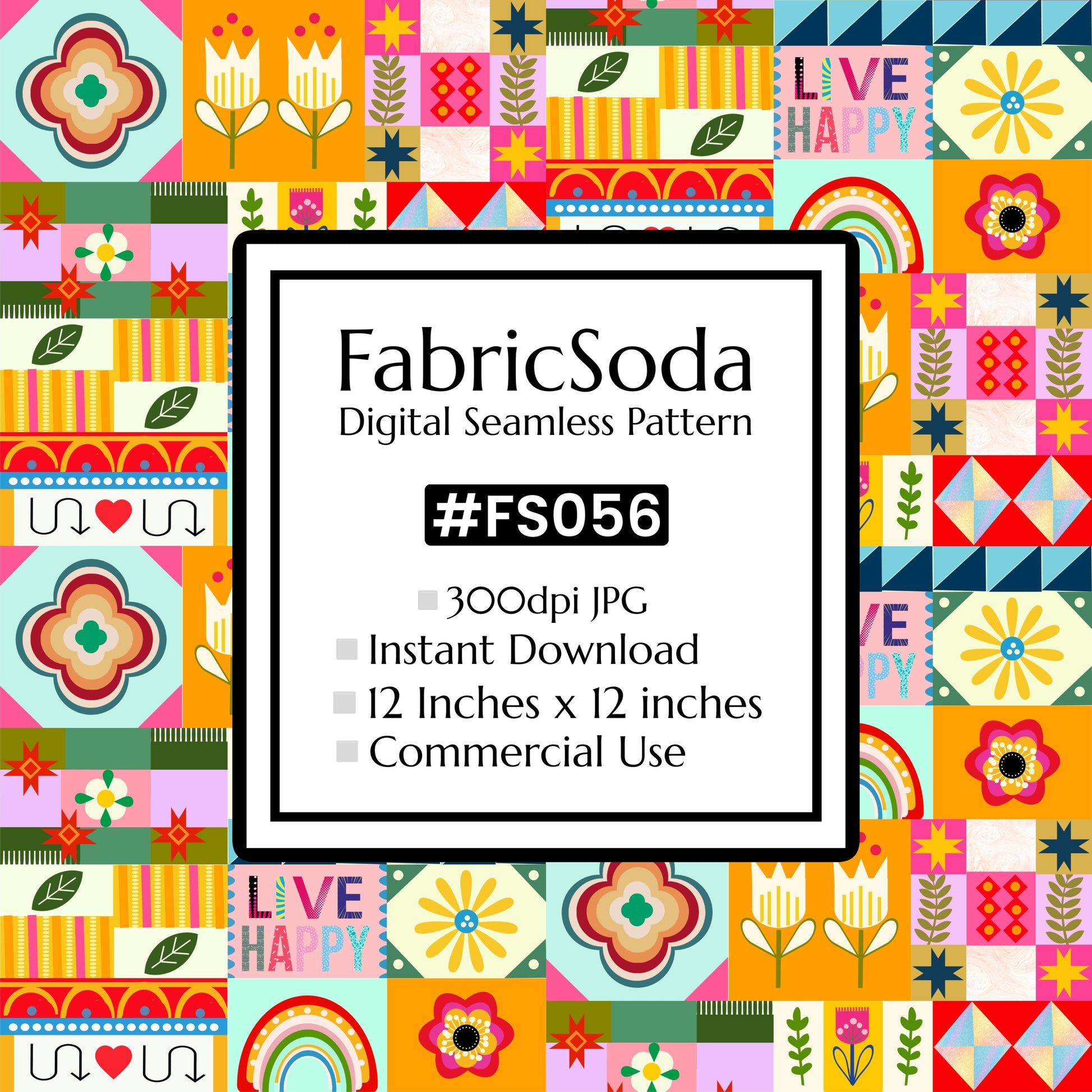 FS056 Playful Geometric Abstract Seamless Pattern JPG