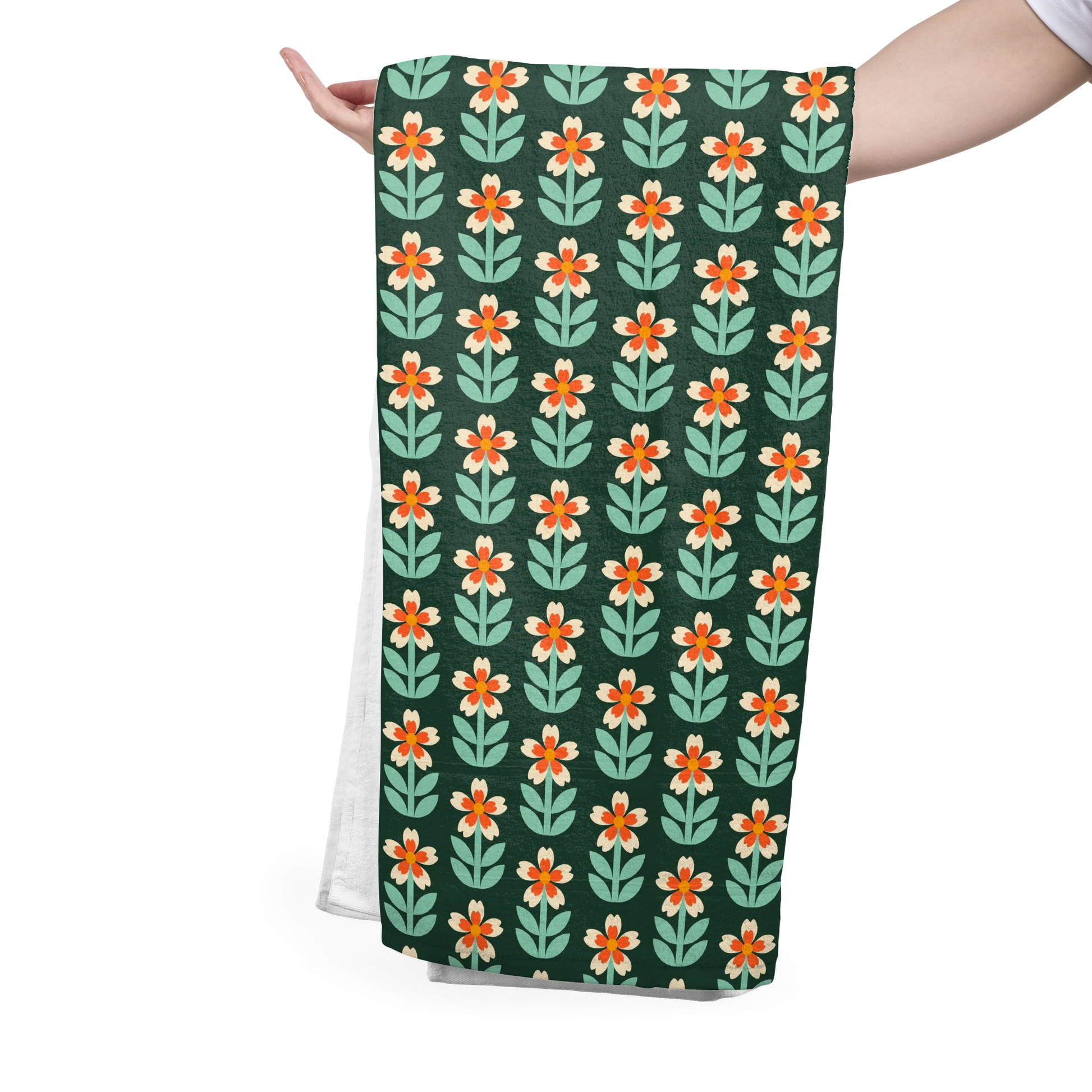 FS033 Green Floral Seamless Pattern JPG