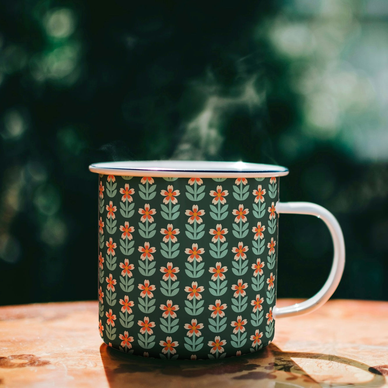 FS033 Green Floral Seamless Pattern JPG