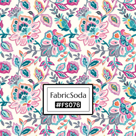 FS076 Pink Floral Seamless Pattern JPG