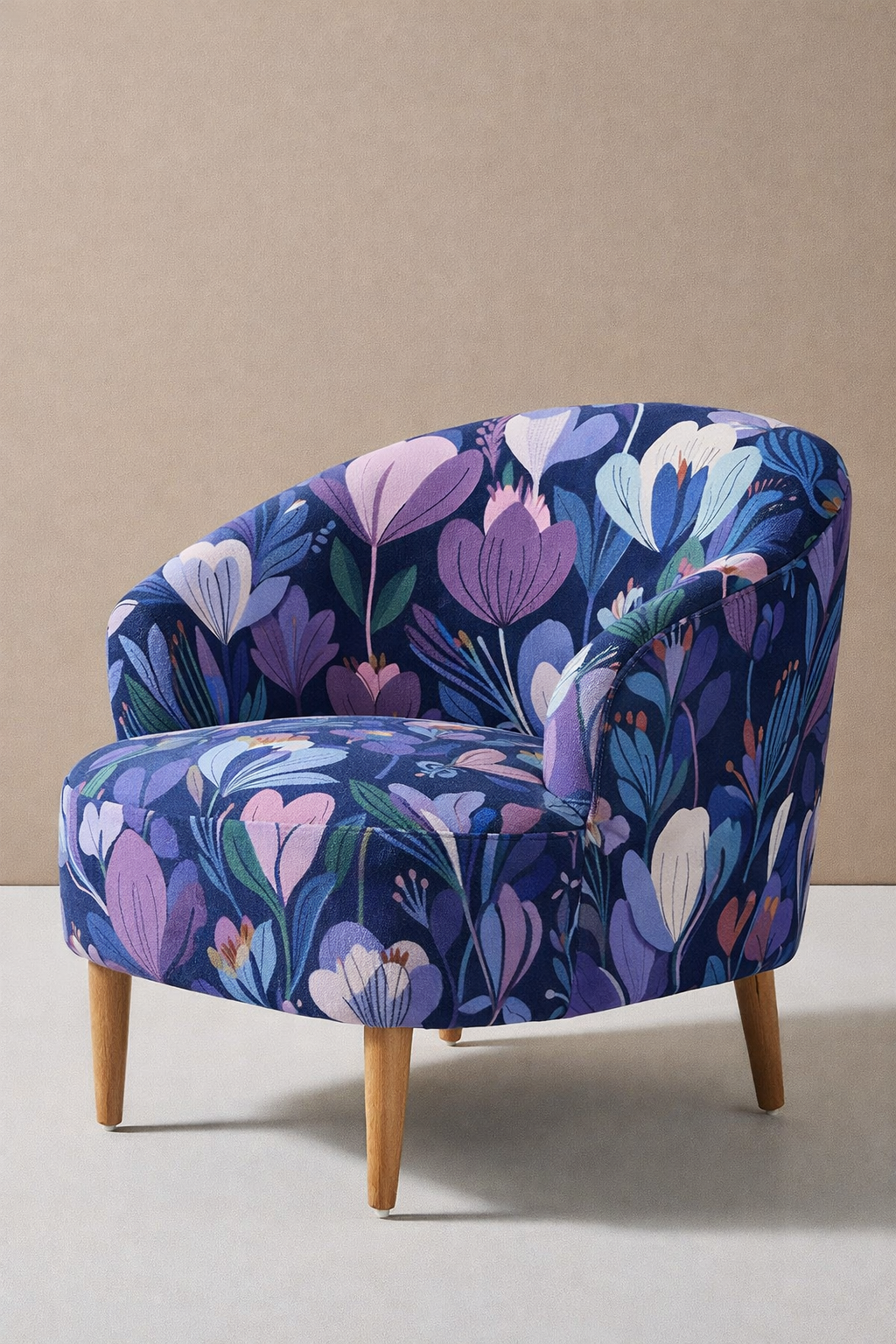 FS063 Abstract Floral Purple Seamless Pattern JPG