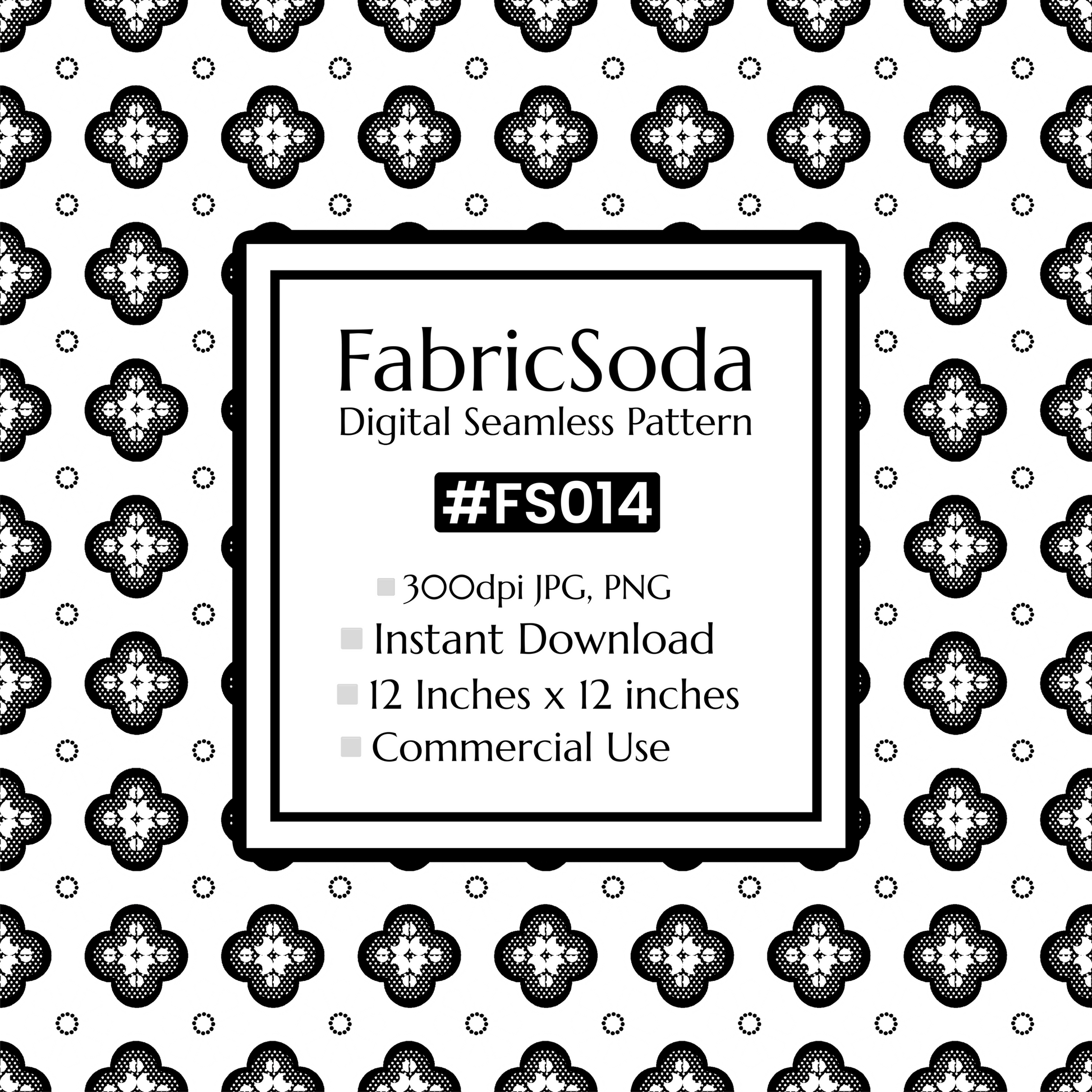 #FS014 Lace Floral Seamless Pattern JPG PNG