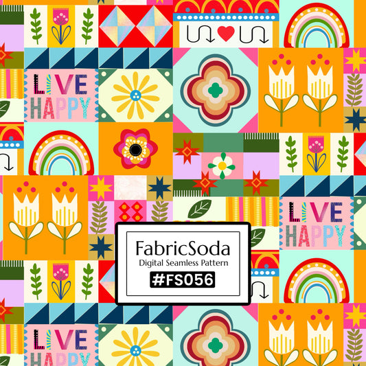 FS056 Funny Abstract Seamless Pattern JPG