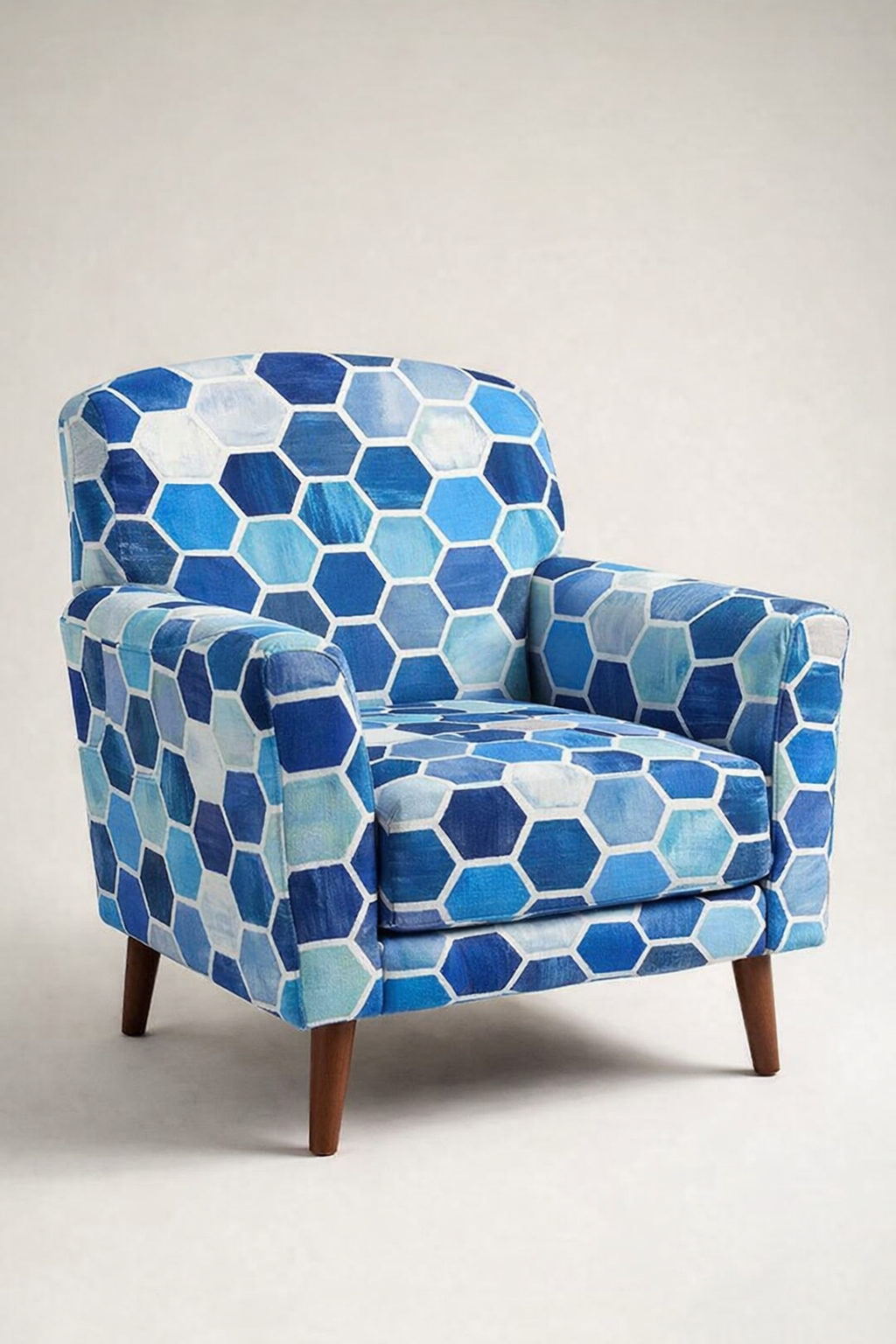 FS070 Blue Shades Geometric Seamless Pattern JPG