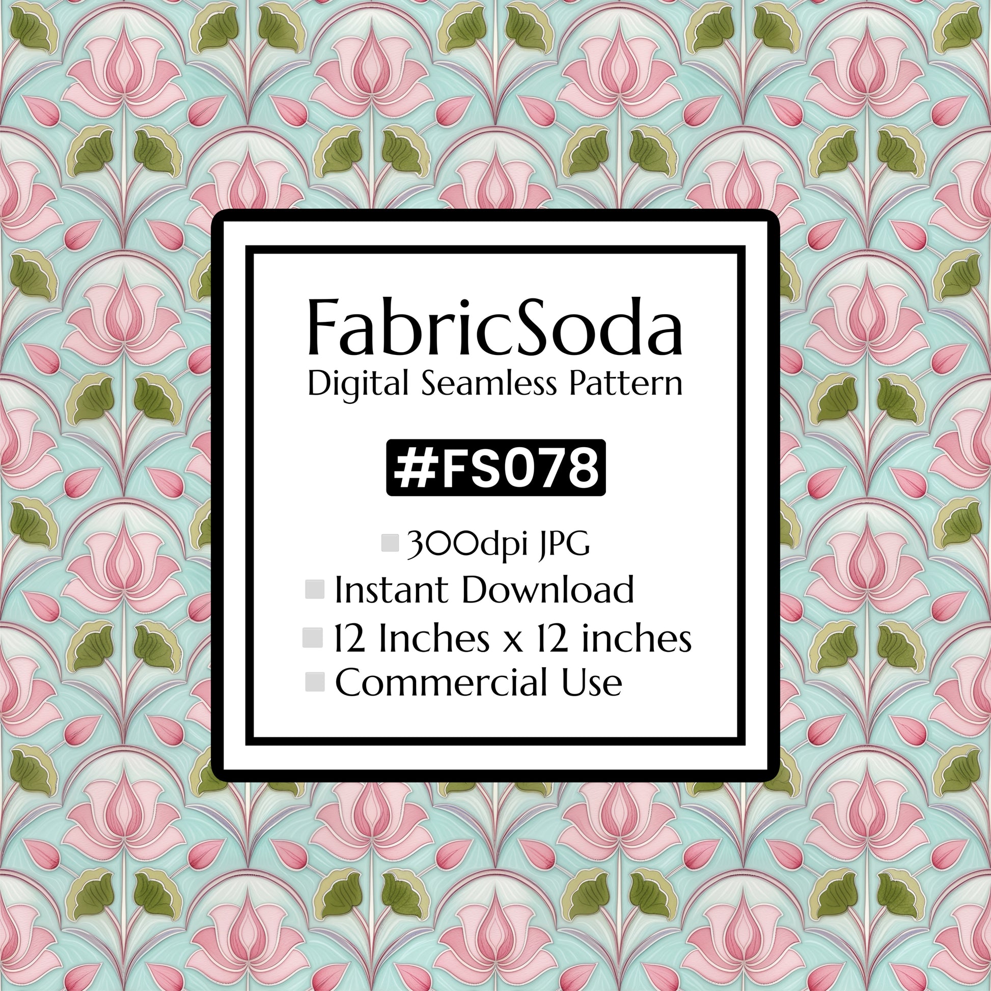 FS078 Fancy Floral Seamless Pattern JPG
