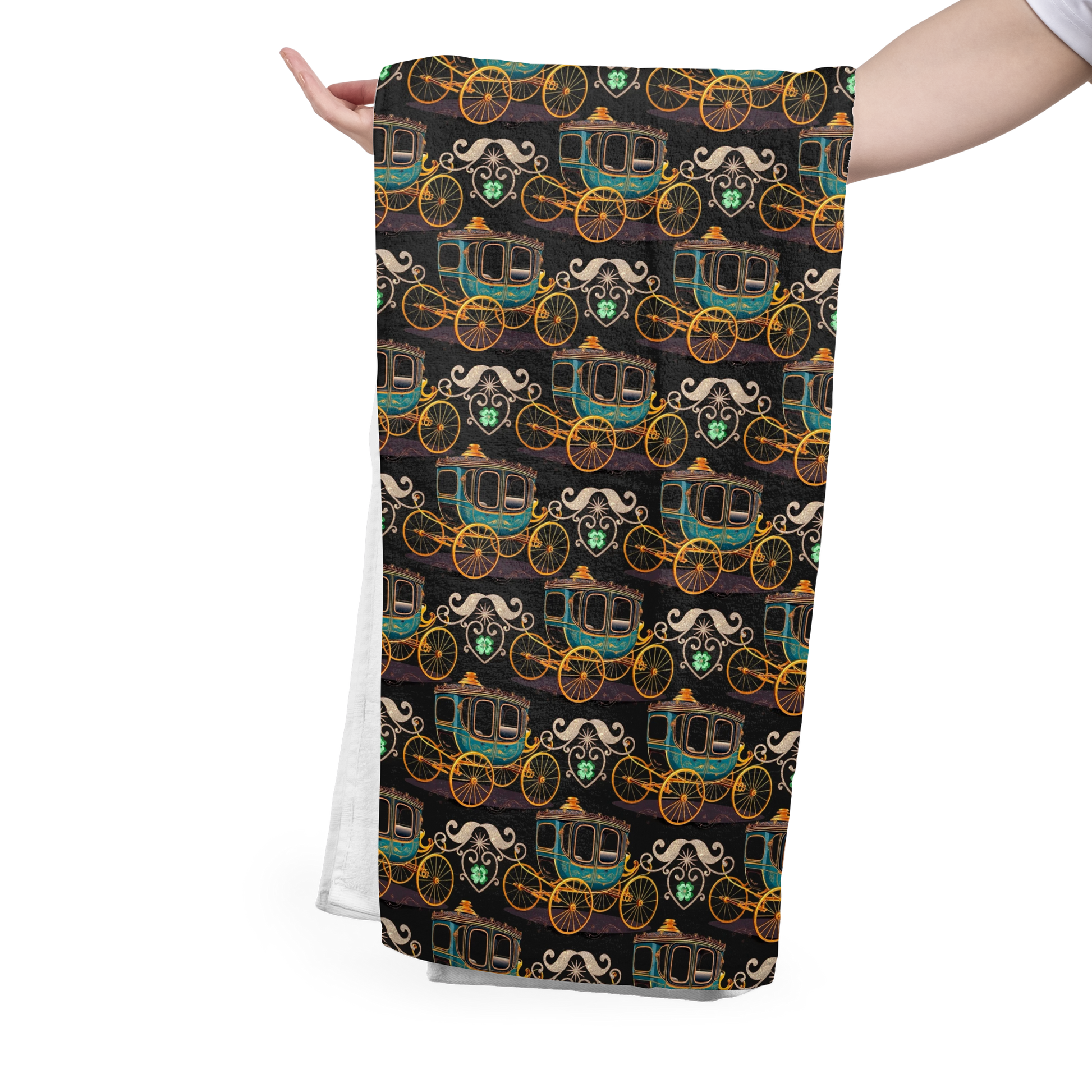 FS022 Luxury Carriage Seamless Pattern JPG PNG