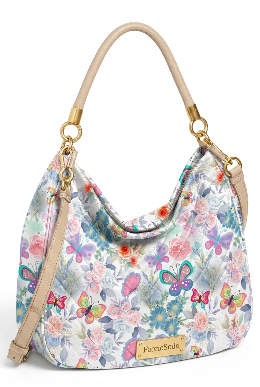 FS009 Watercolour Butterfly Printed Fabric